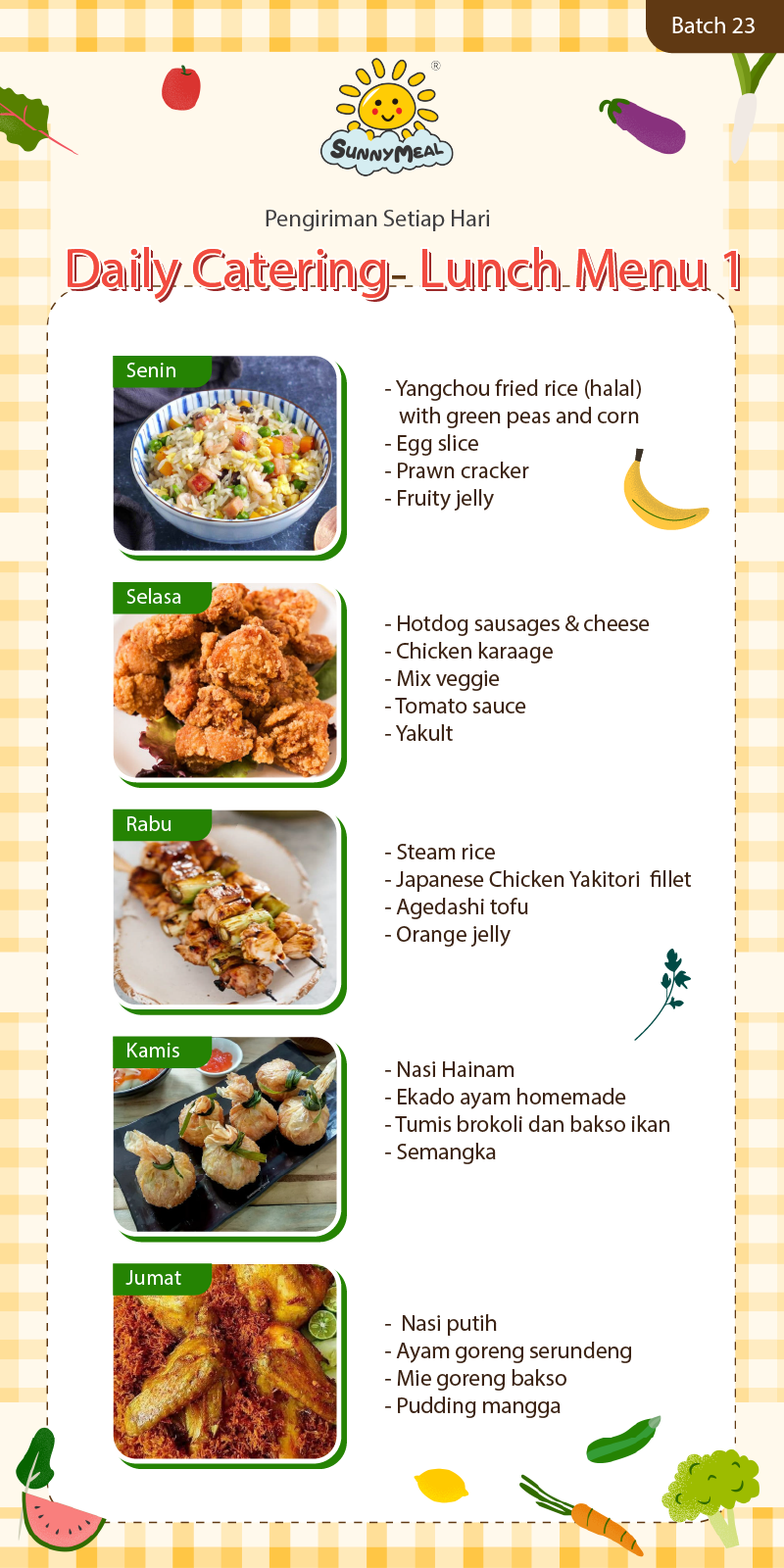 Lunch Weekly 23 Menu 1