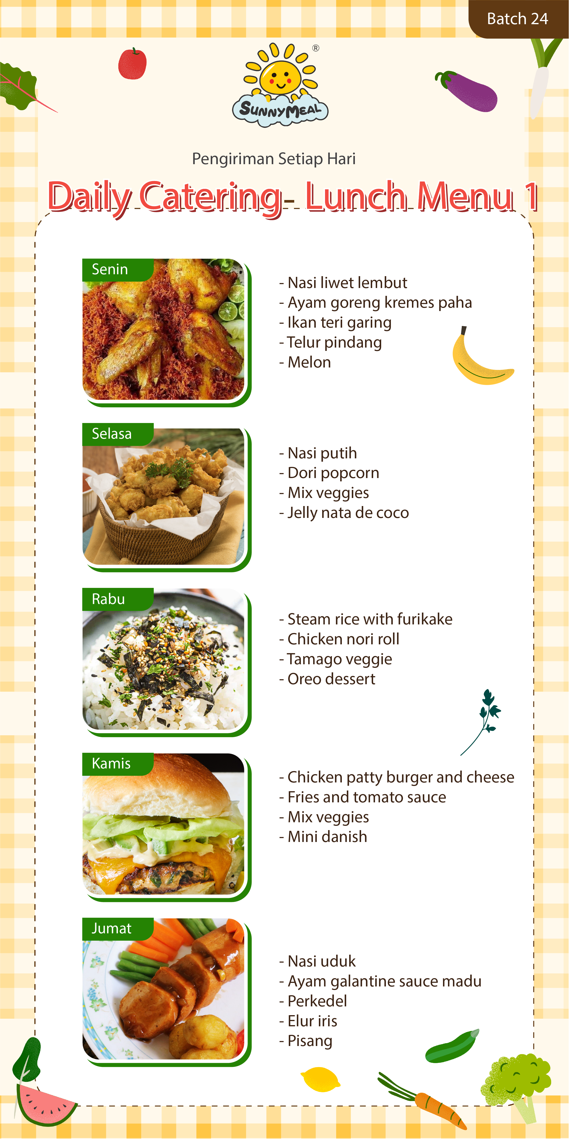 Lunch Weekly 24 Menu 1