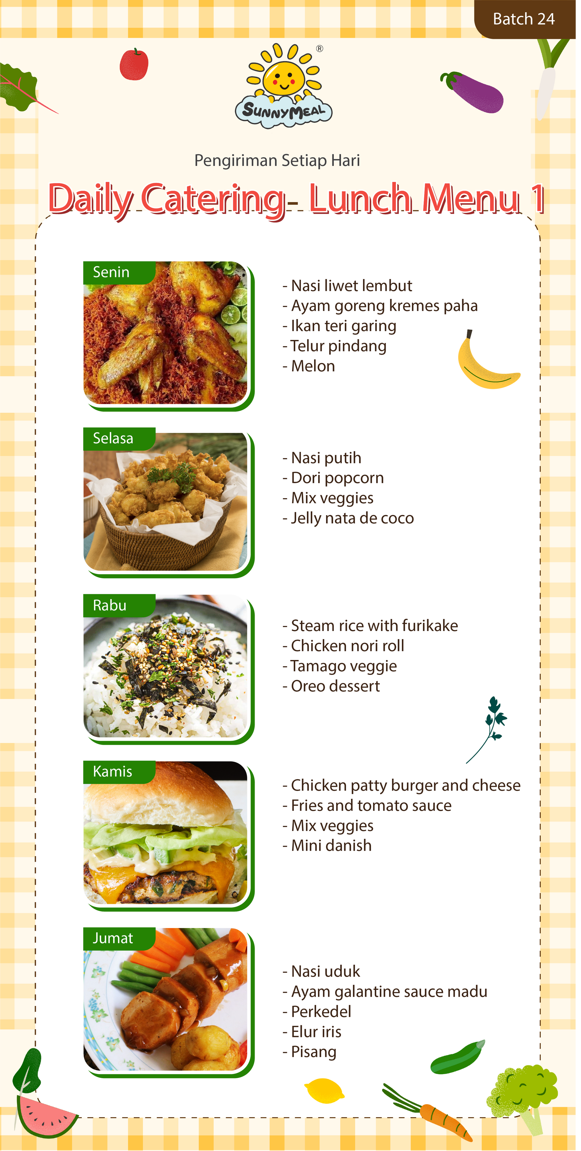 Lunch Weekly 24 Menu 1