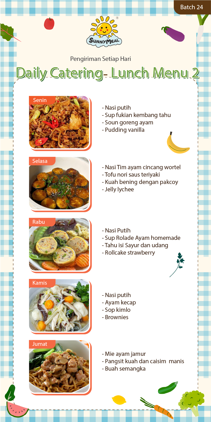 Lunch Weekly 24 Menu 2
