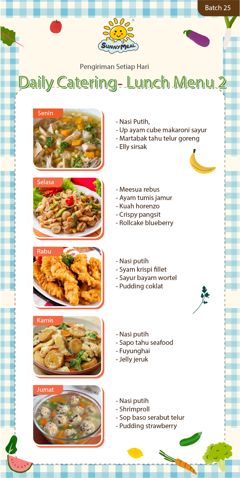 Lunch Weekly 25 Menu 2