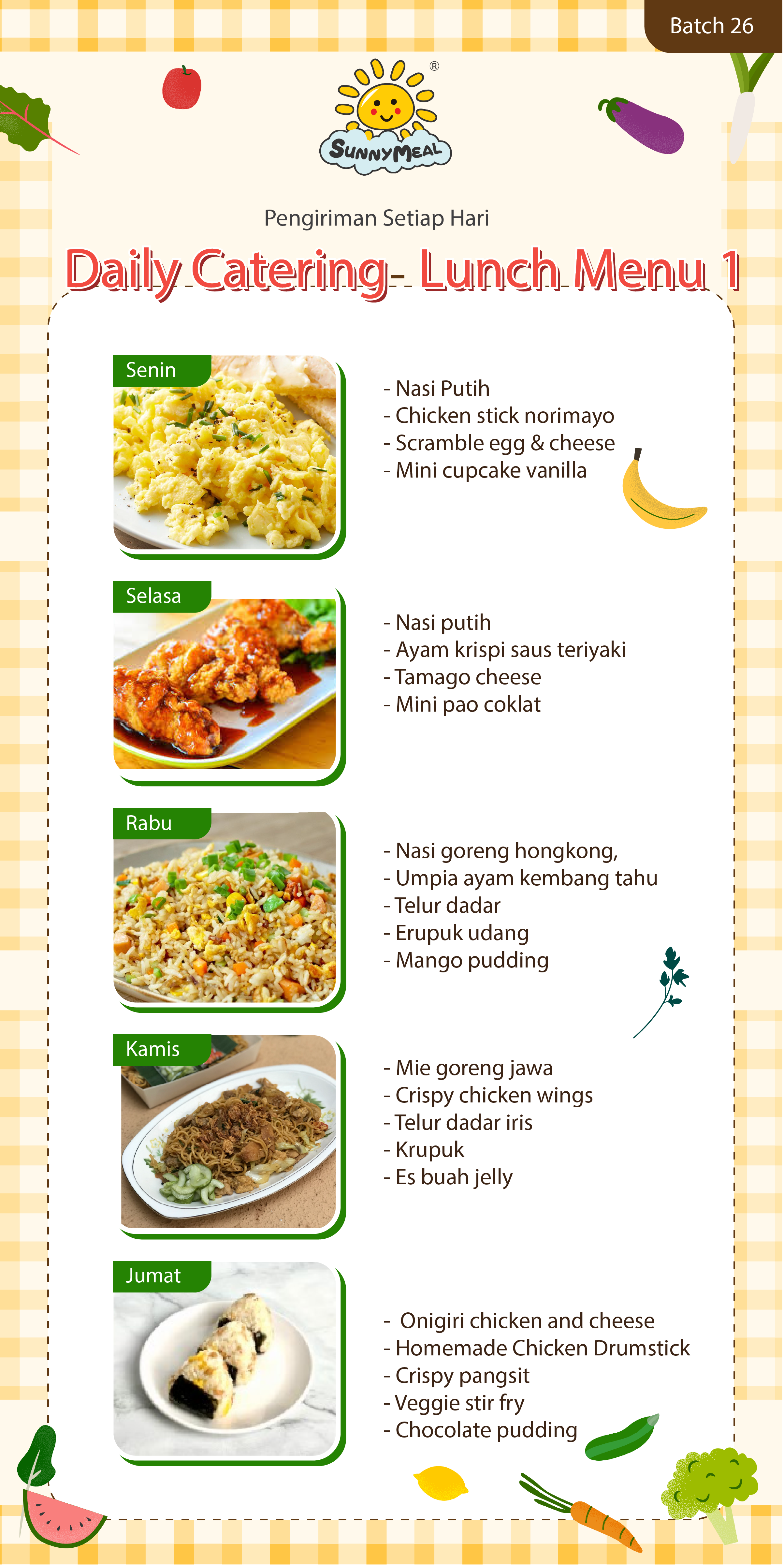 Lunch Weekly 26 Menu 1