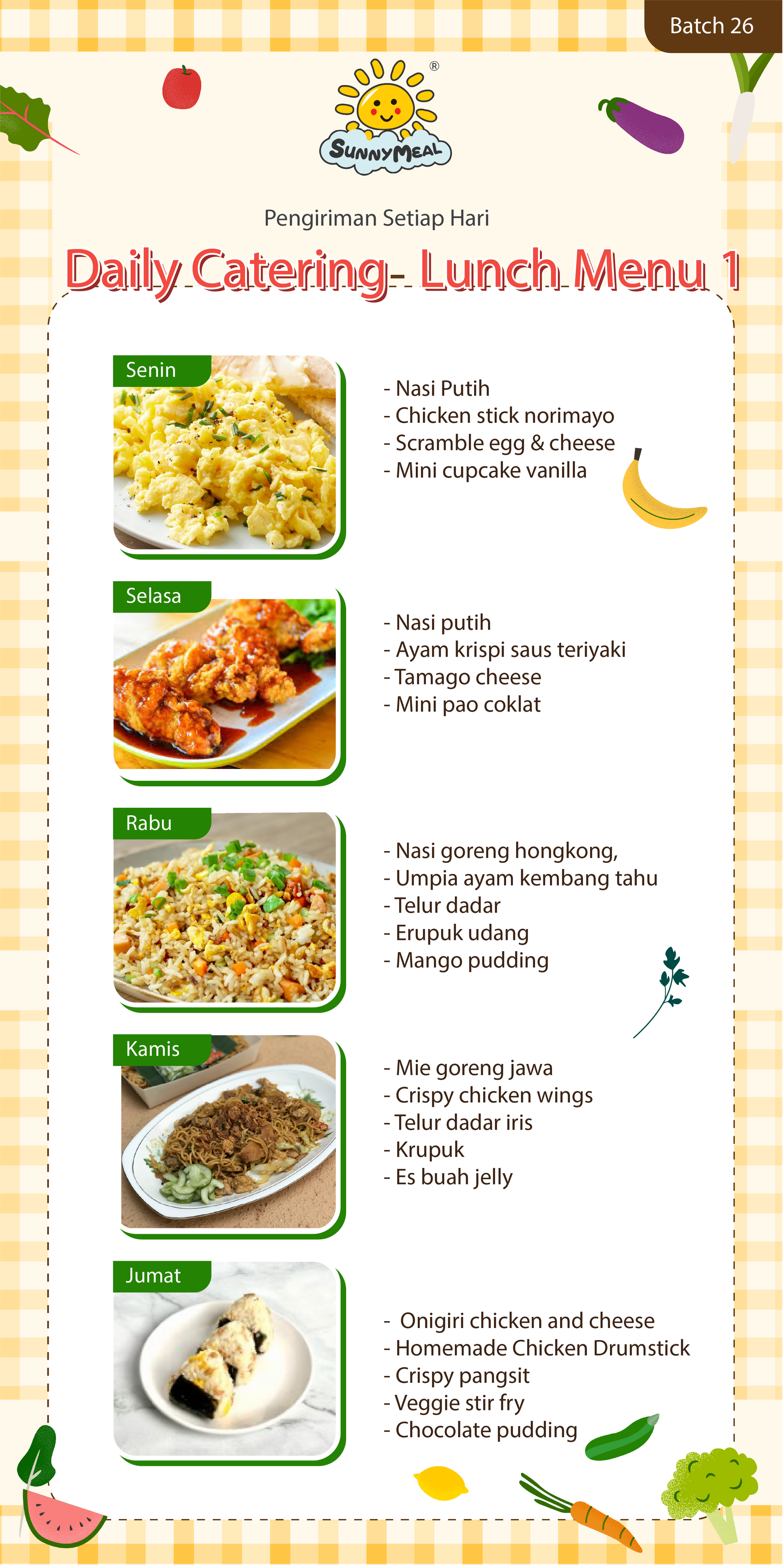 Lunch Weekly 26 Menu 1