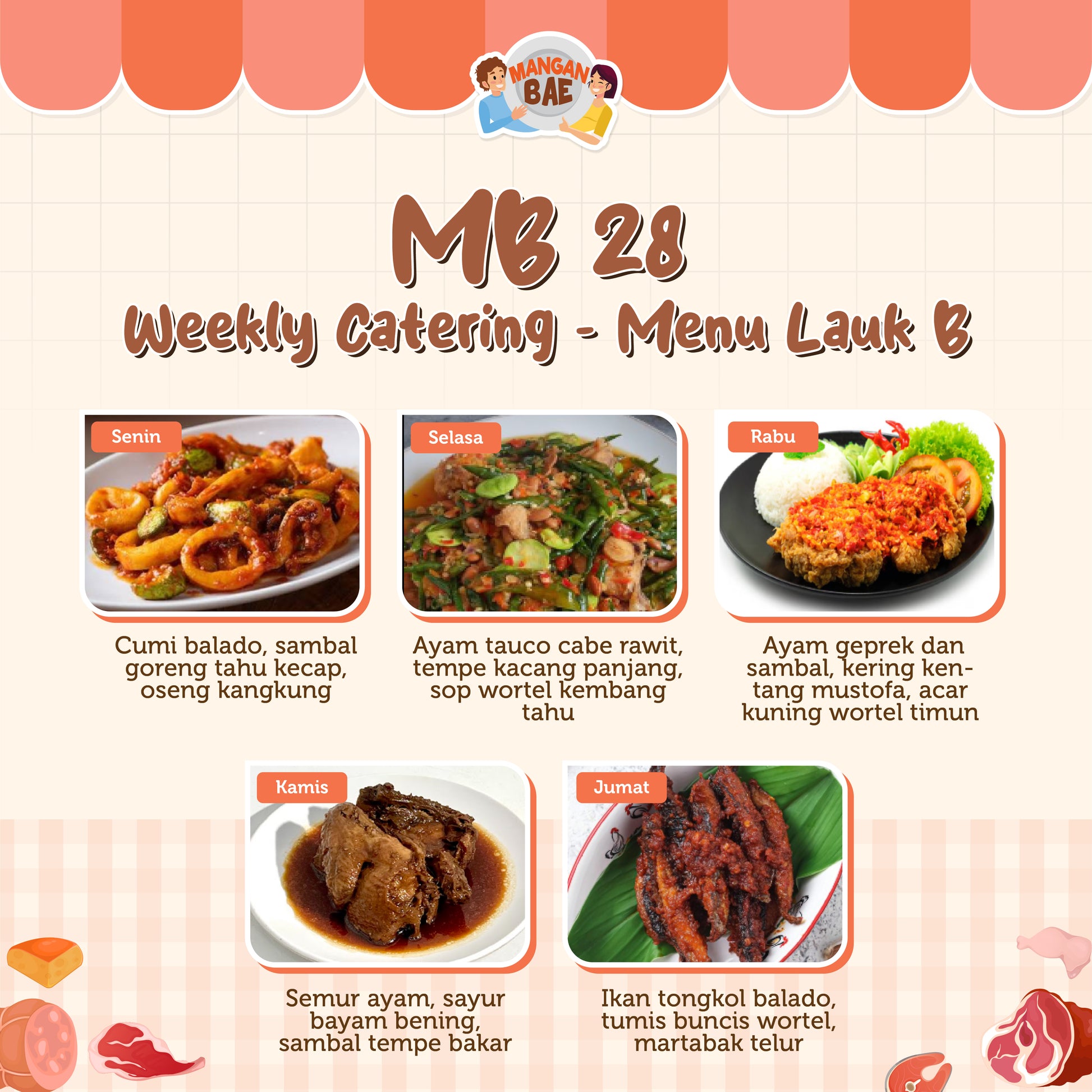 ManganBae Weekly Menu B 28