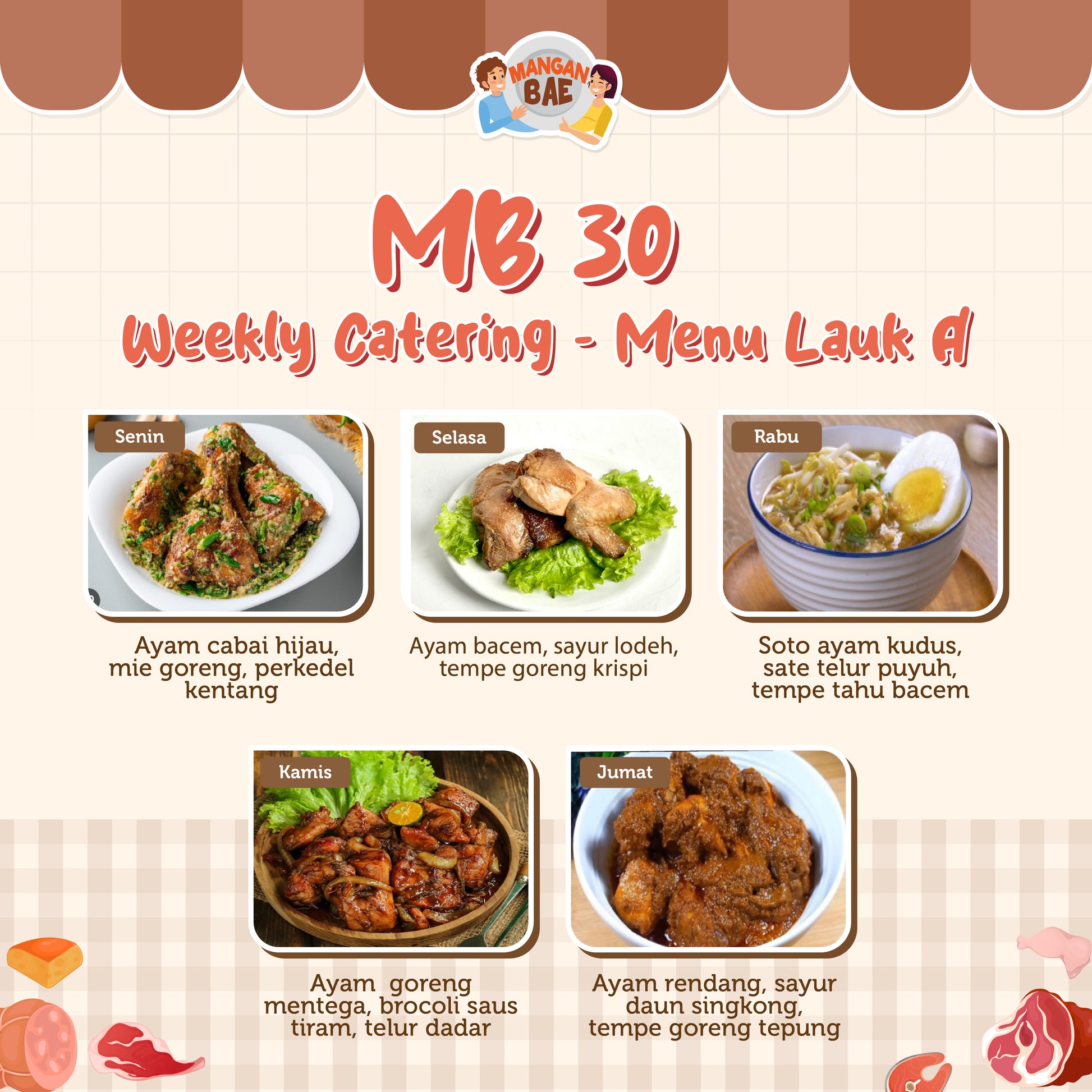 ManganBae Weekly Menu A 30