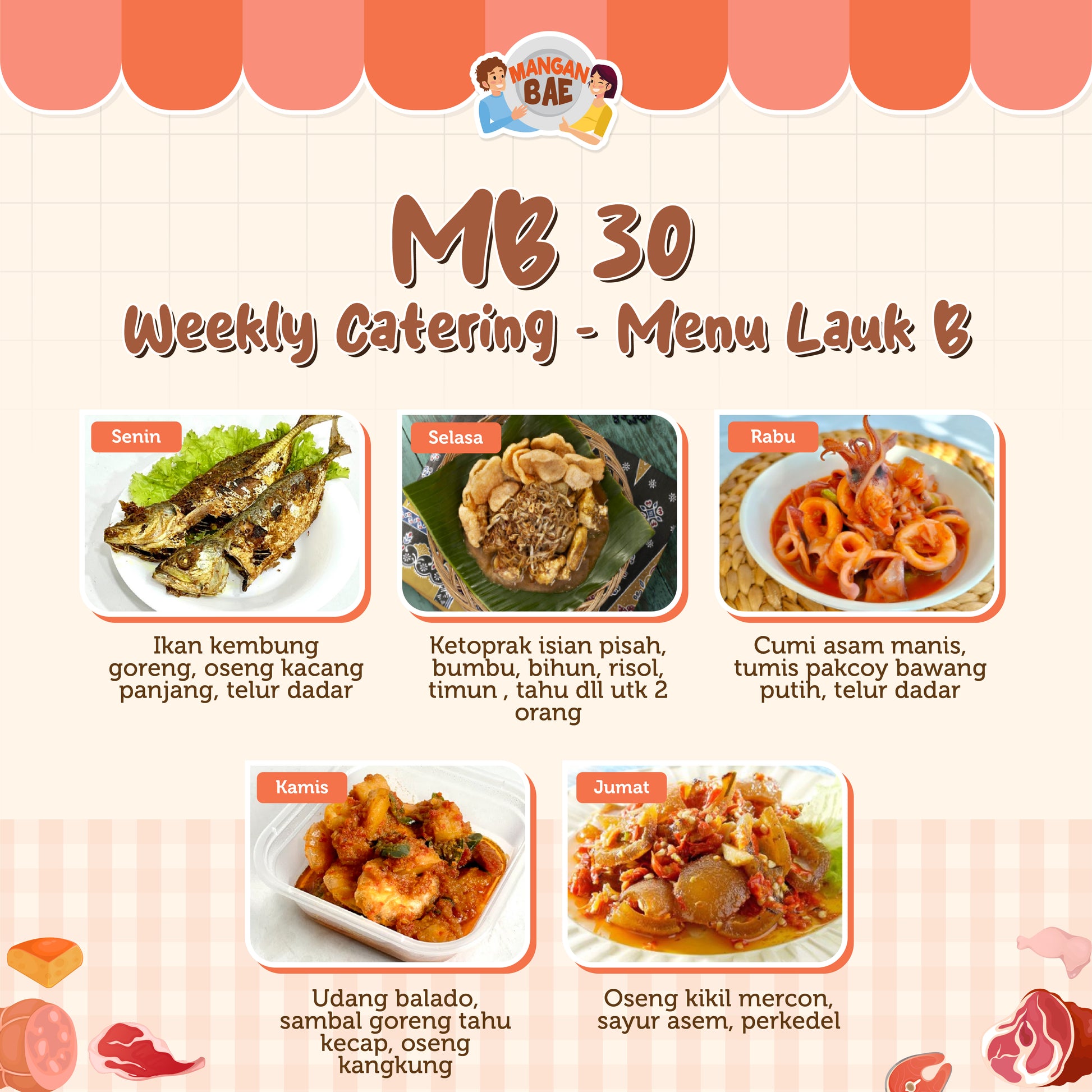 ManganBae Weekly Menu B 30