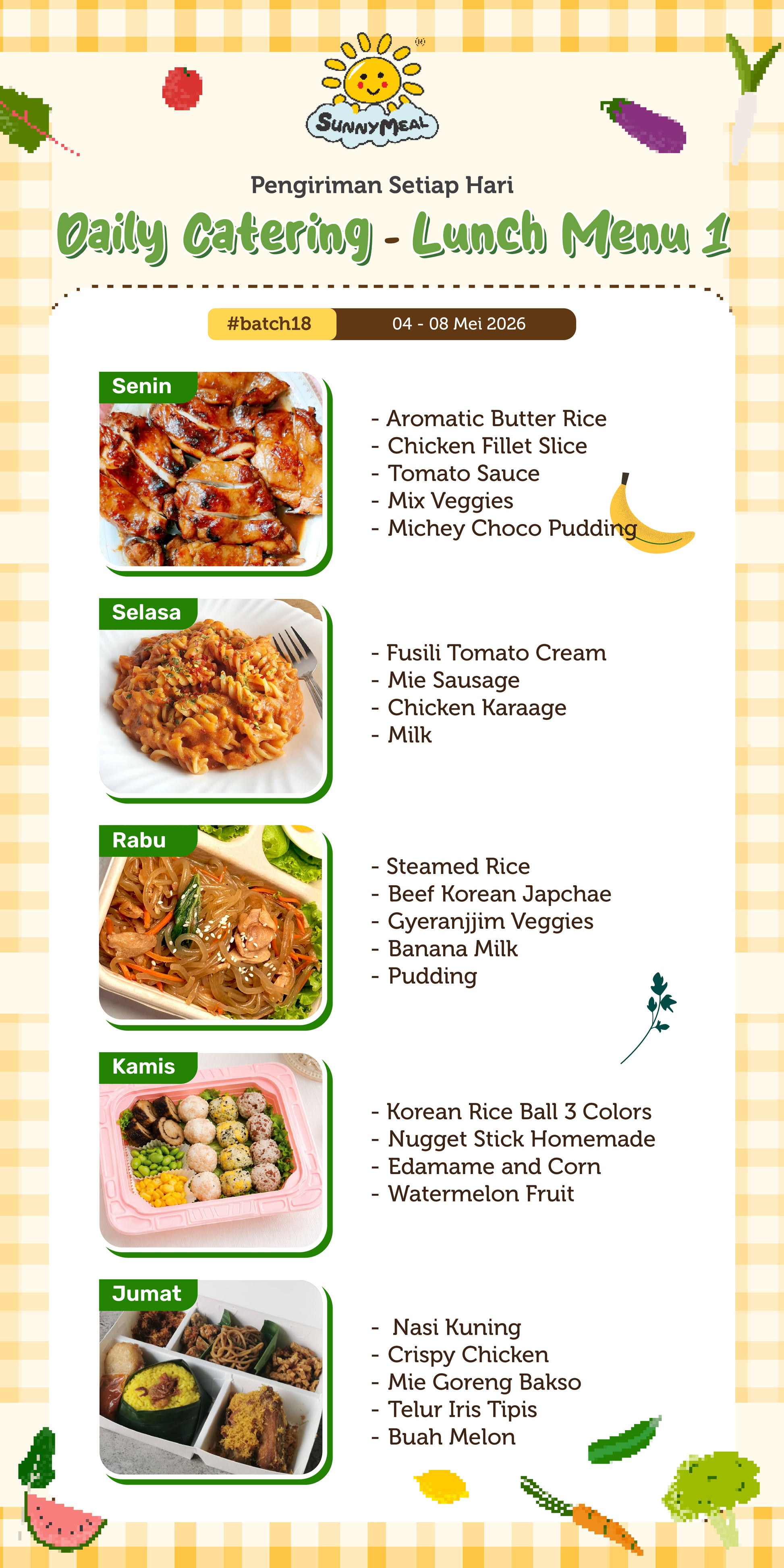 Lunch Weekly 18 Menu 1