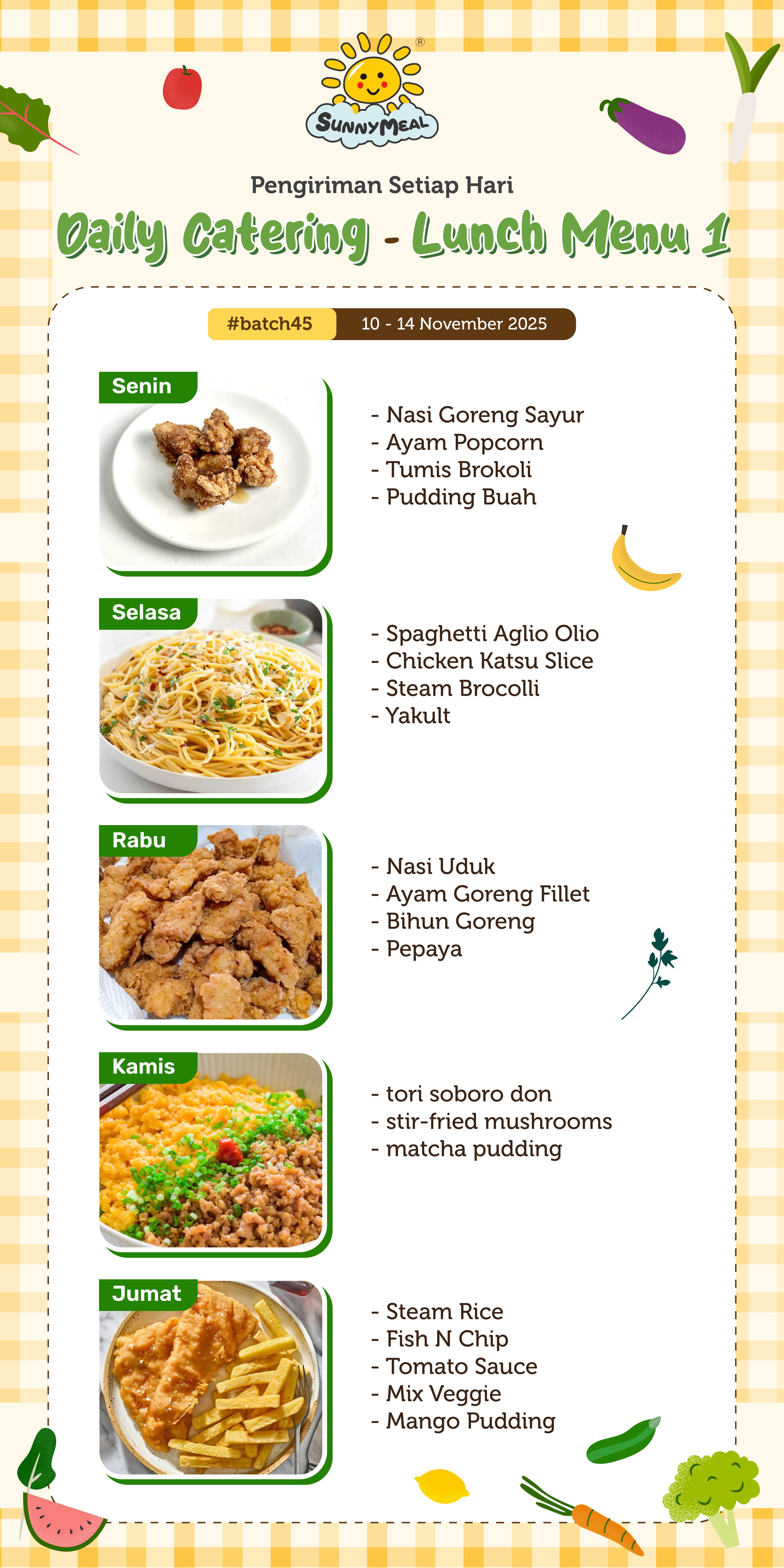 Lunch Weekly 45 Menu 1