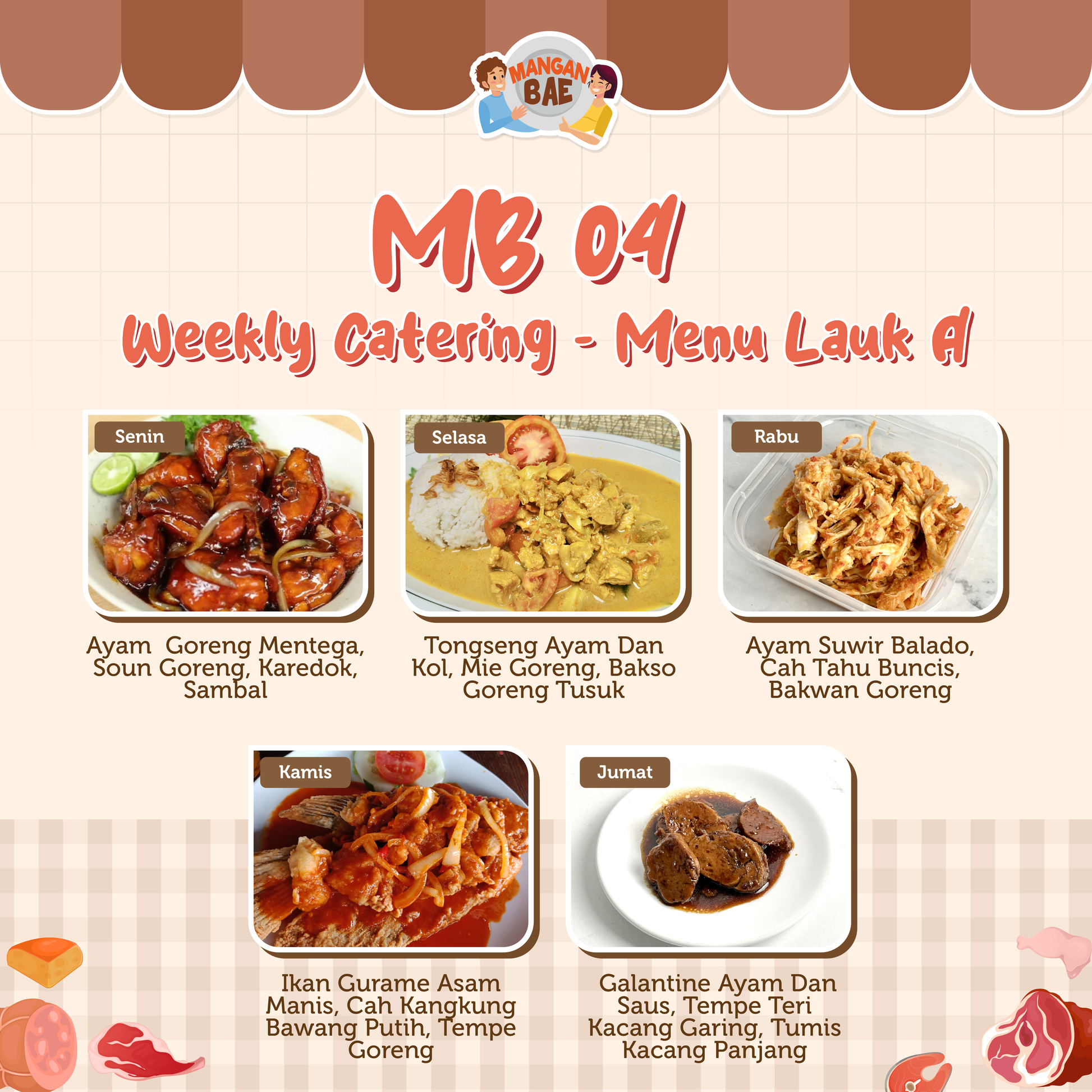 ManganBae Weekly Menu A 4