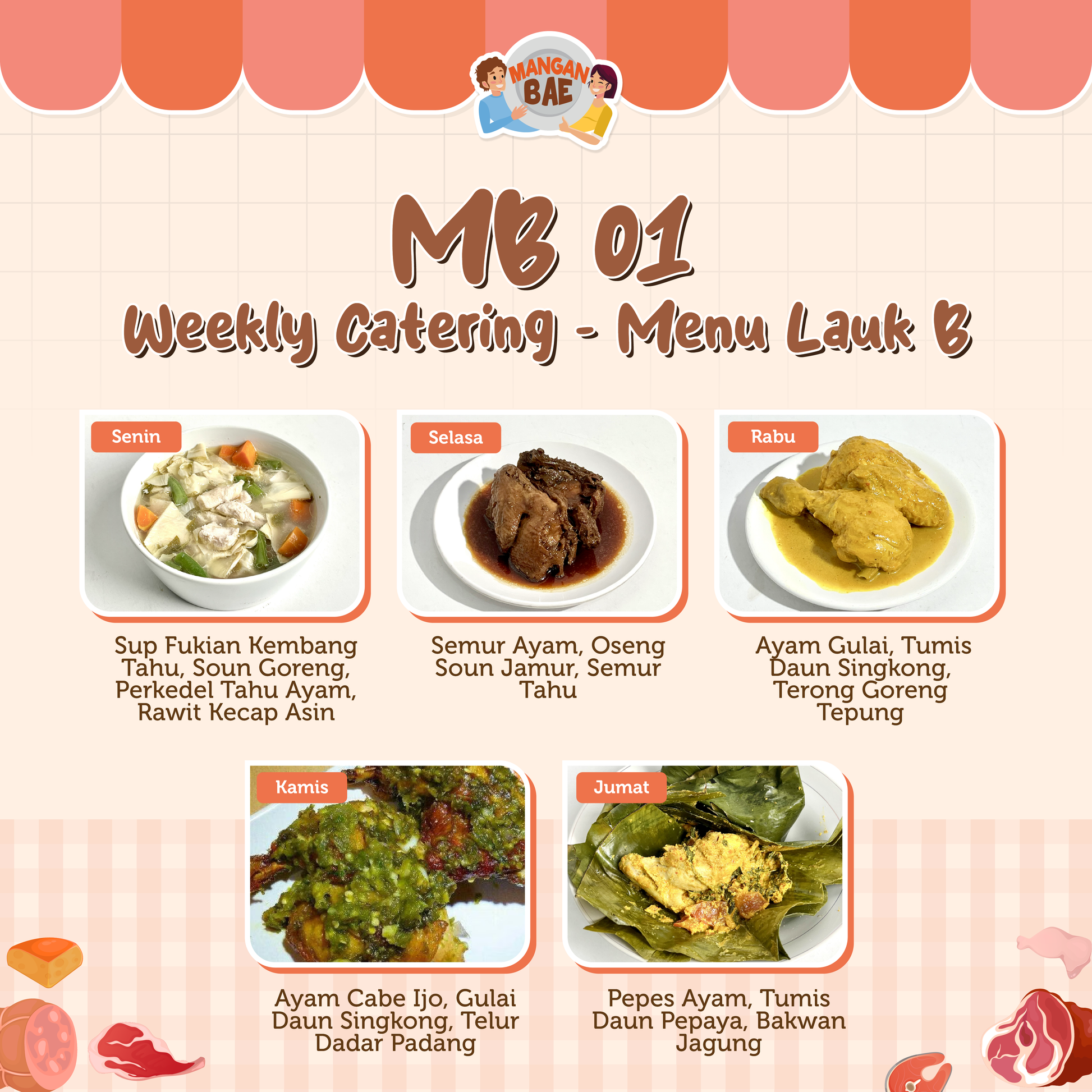 ManganBae Weekly Menu B 1
