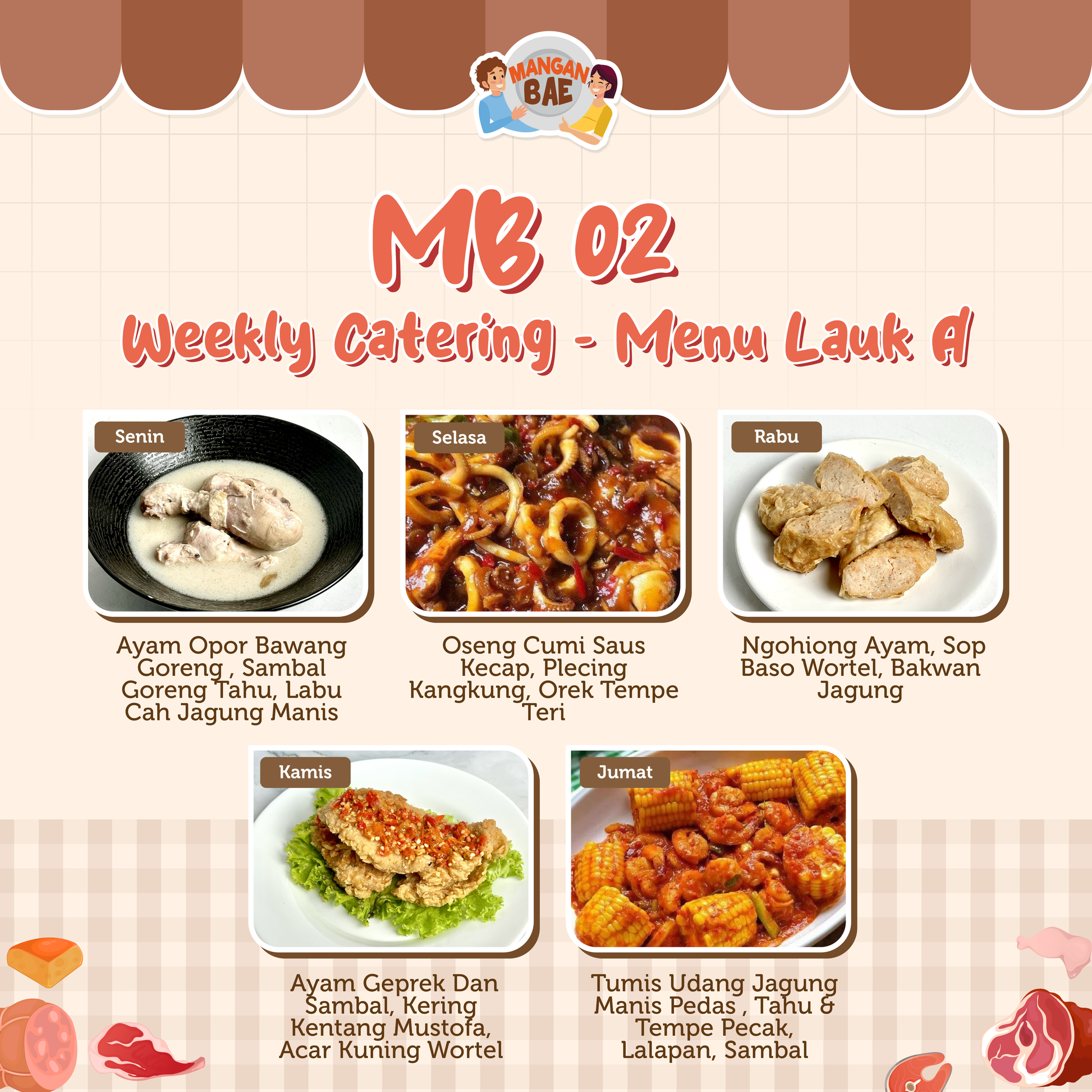 ManganBae Weekly Menu A 2