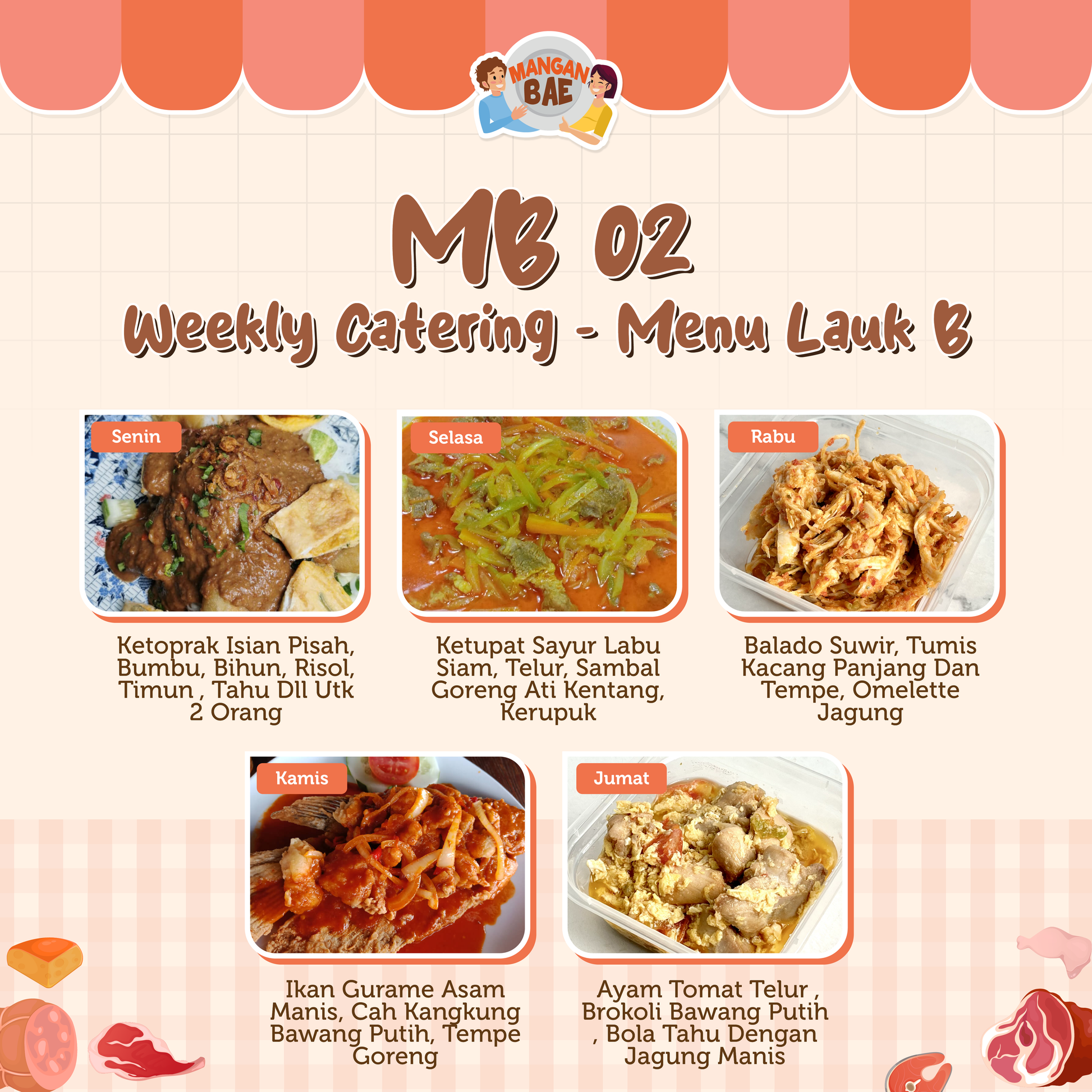 ManganBae Weekly Menu B 2