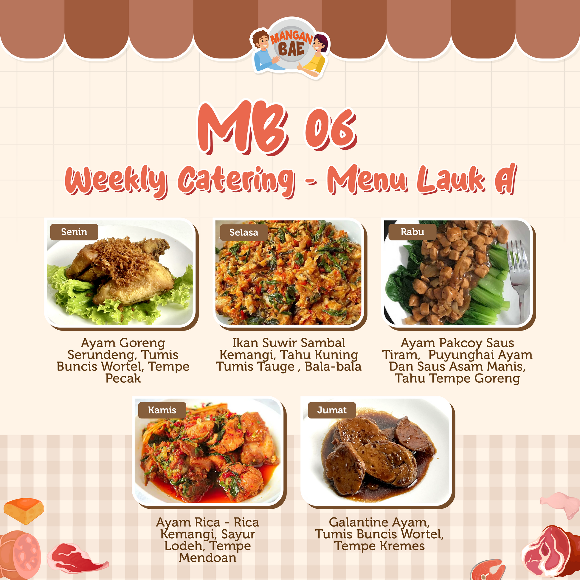ManganBae Weekly Menu A 6