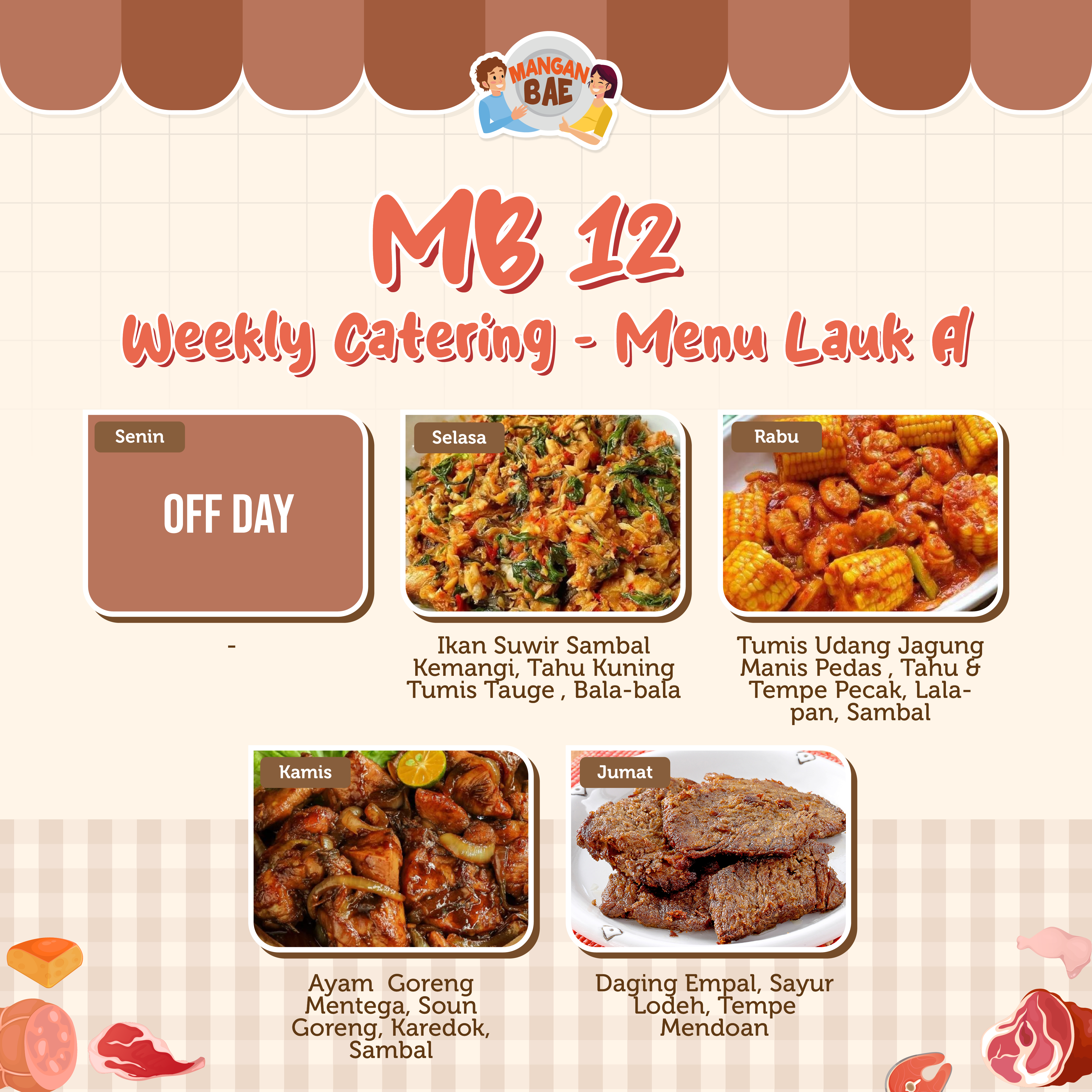 ManganBae Weekly Menu A 12