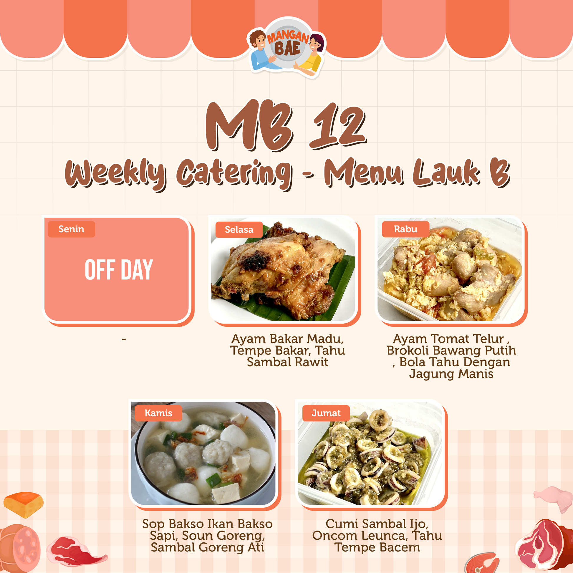 ManganBae Weekly Menu B 12