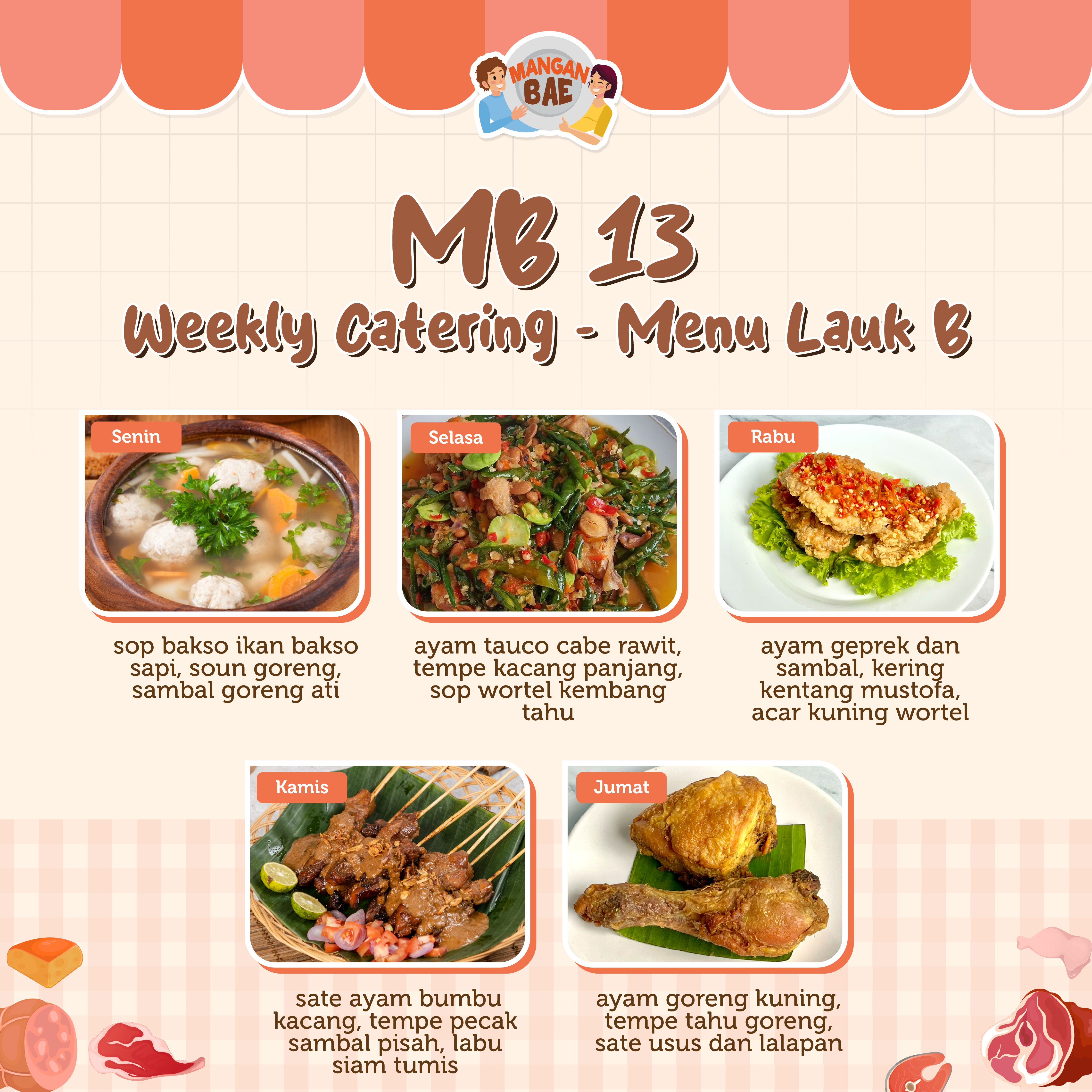 ManganBae Weekly Menu B 13
