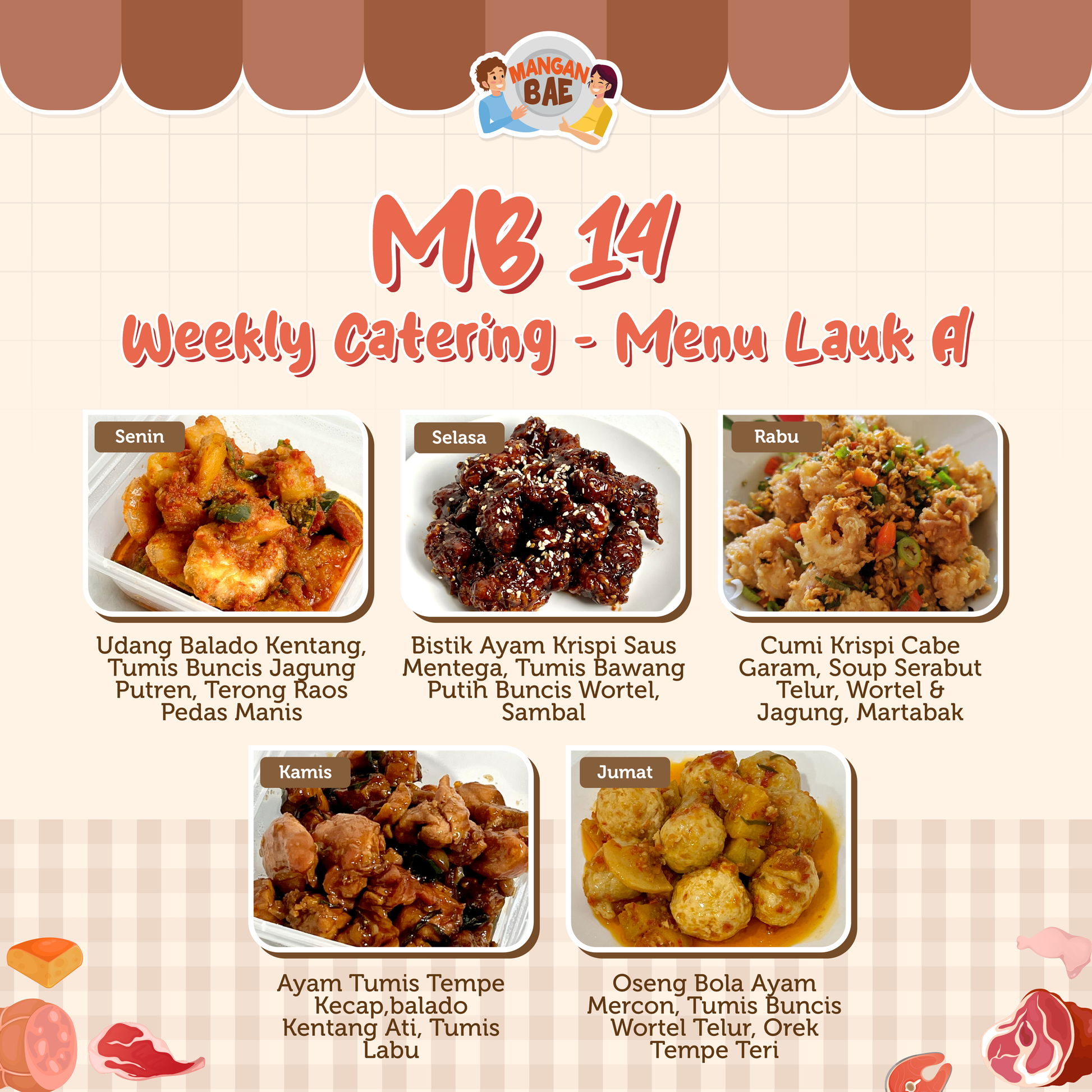ManganBae Weekly Menu A 14