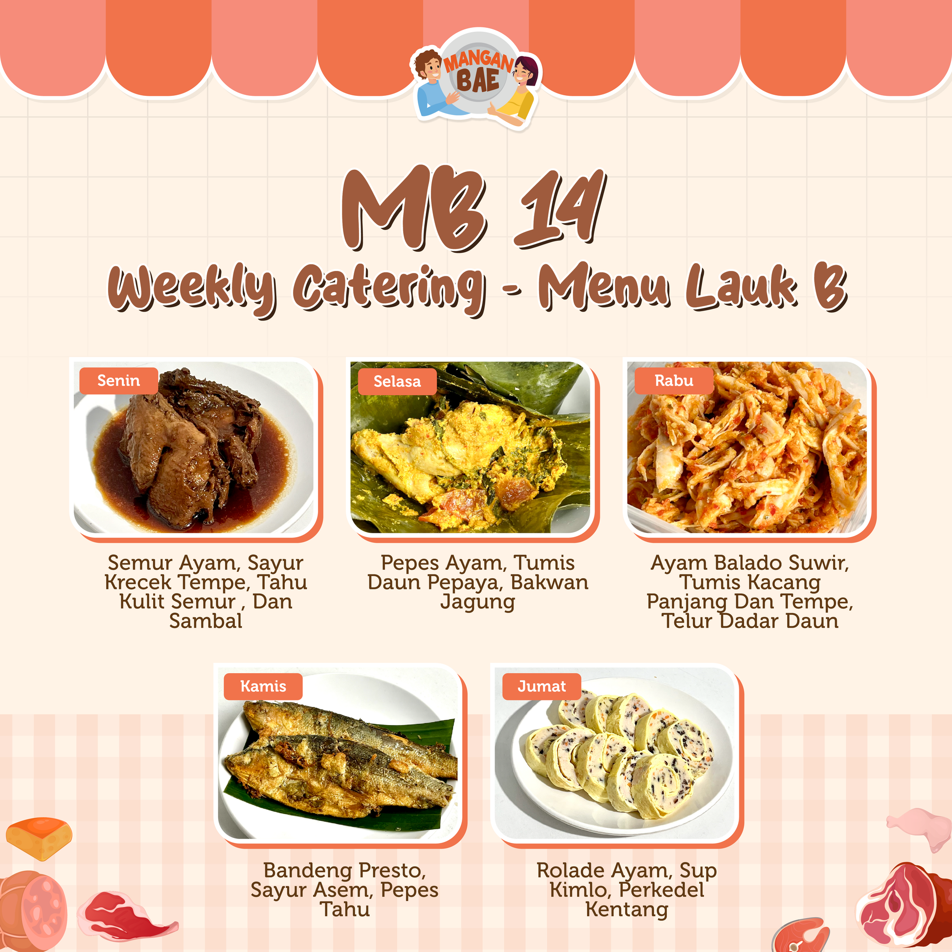 ManganBae Weekly Menu B 14