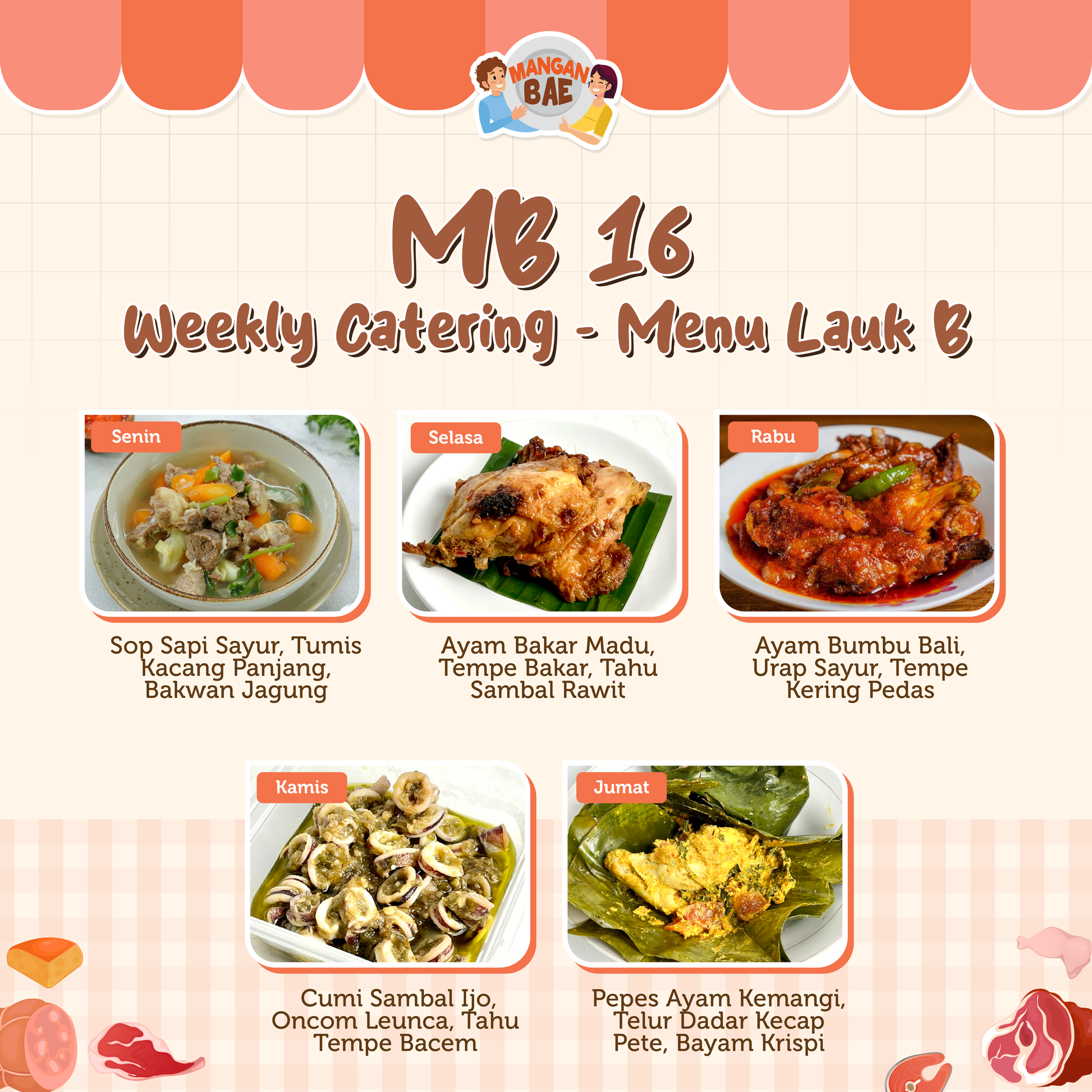 ManganBae Weekly Menu B 16