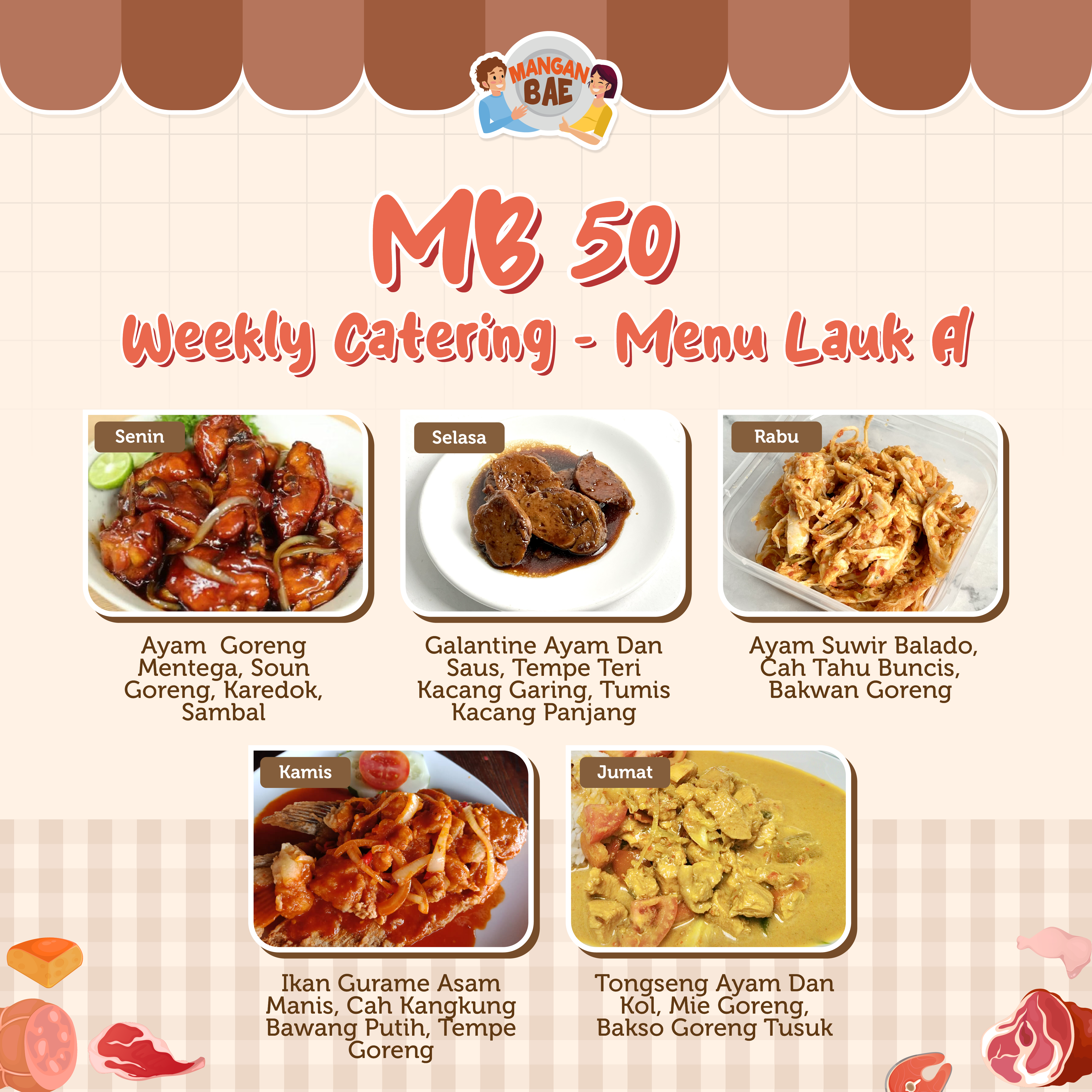 ManganBae Weekly Menu A 50