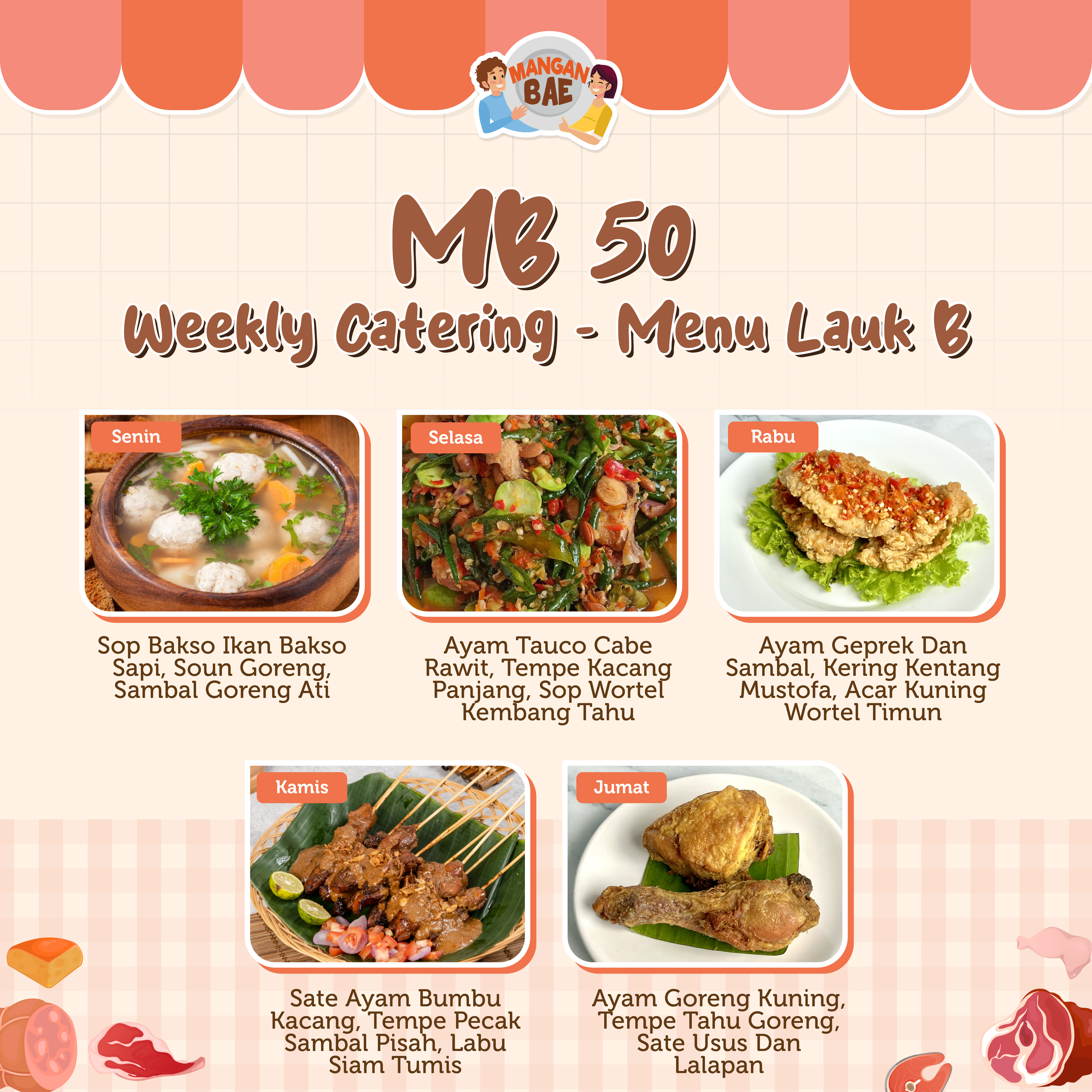 ManganBae Weekly Menu B 50