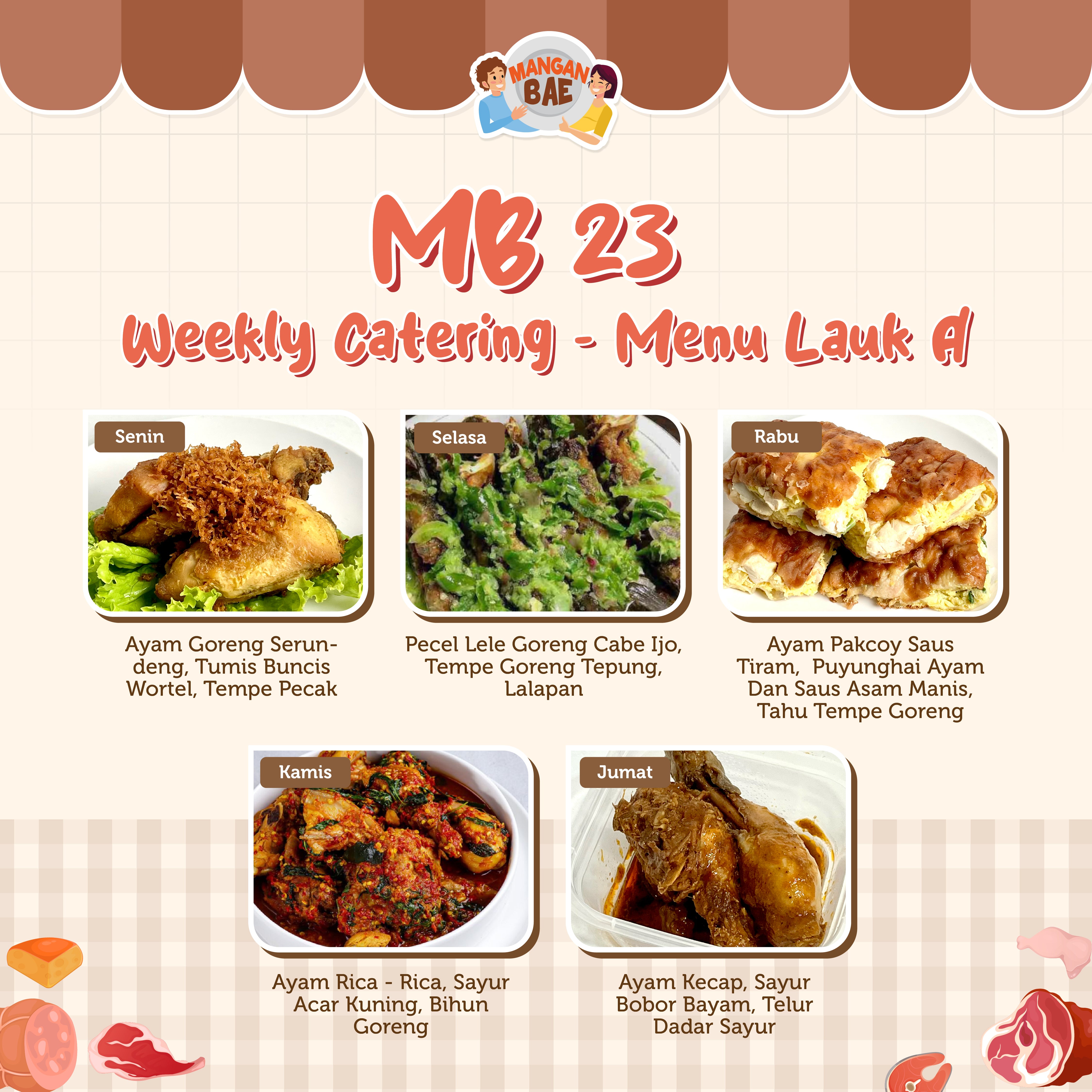 ManganBae Weekly Menu A 23
