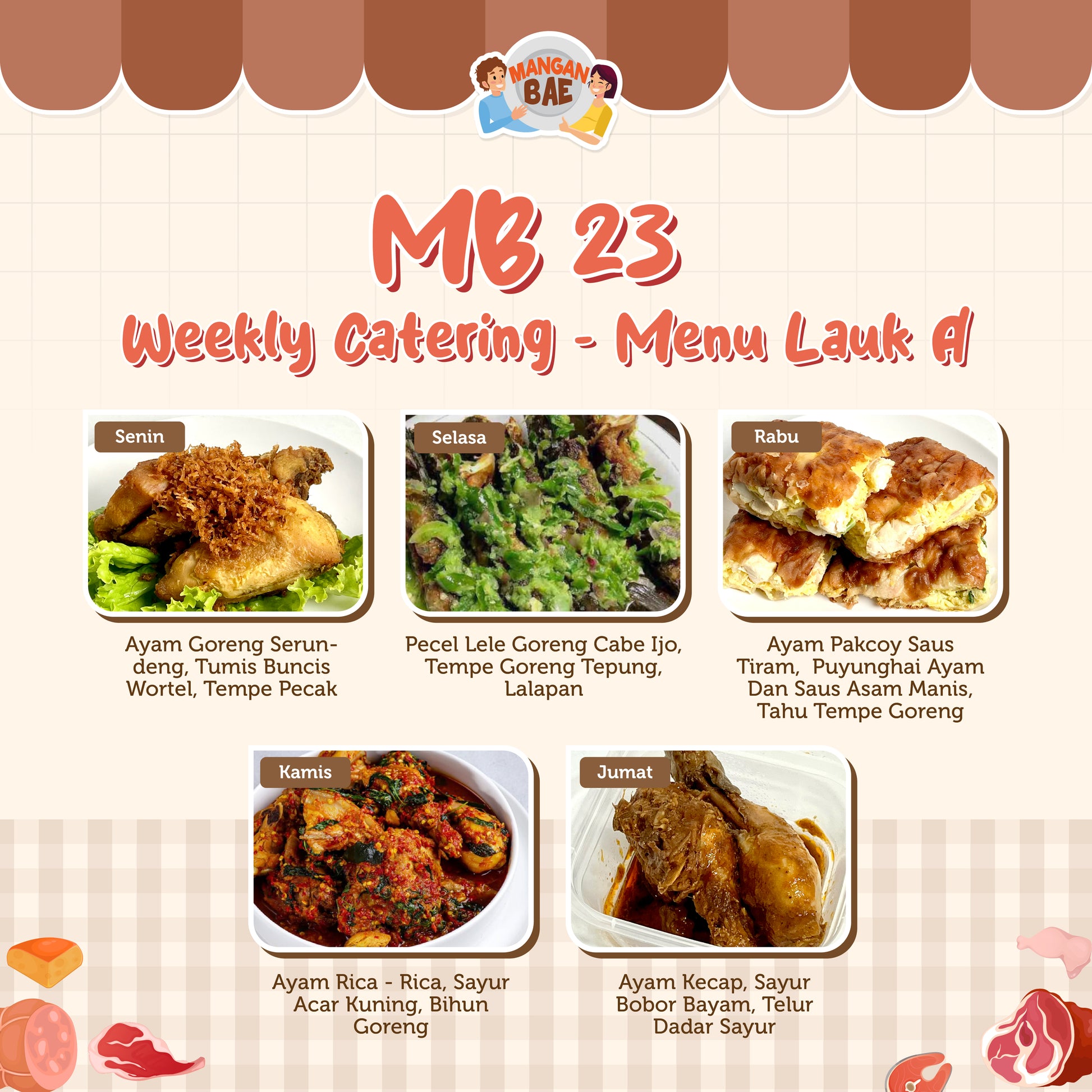 ManganBae Weekly Menu A 23