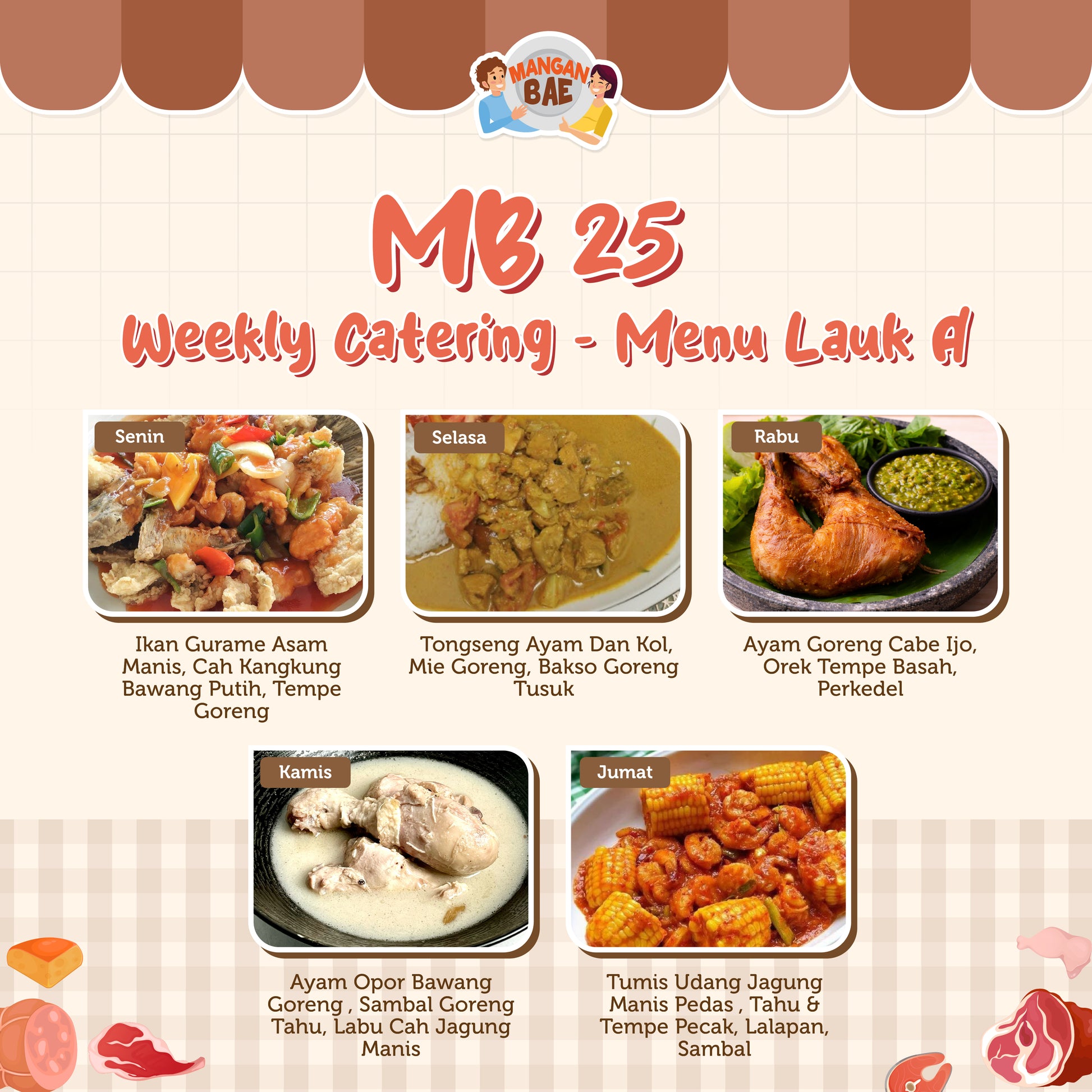 ManganBae Weekly Menu A 25