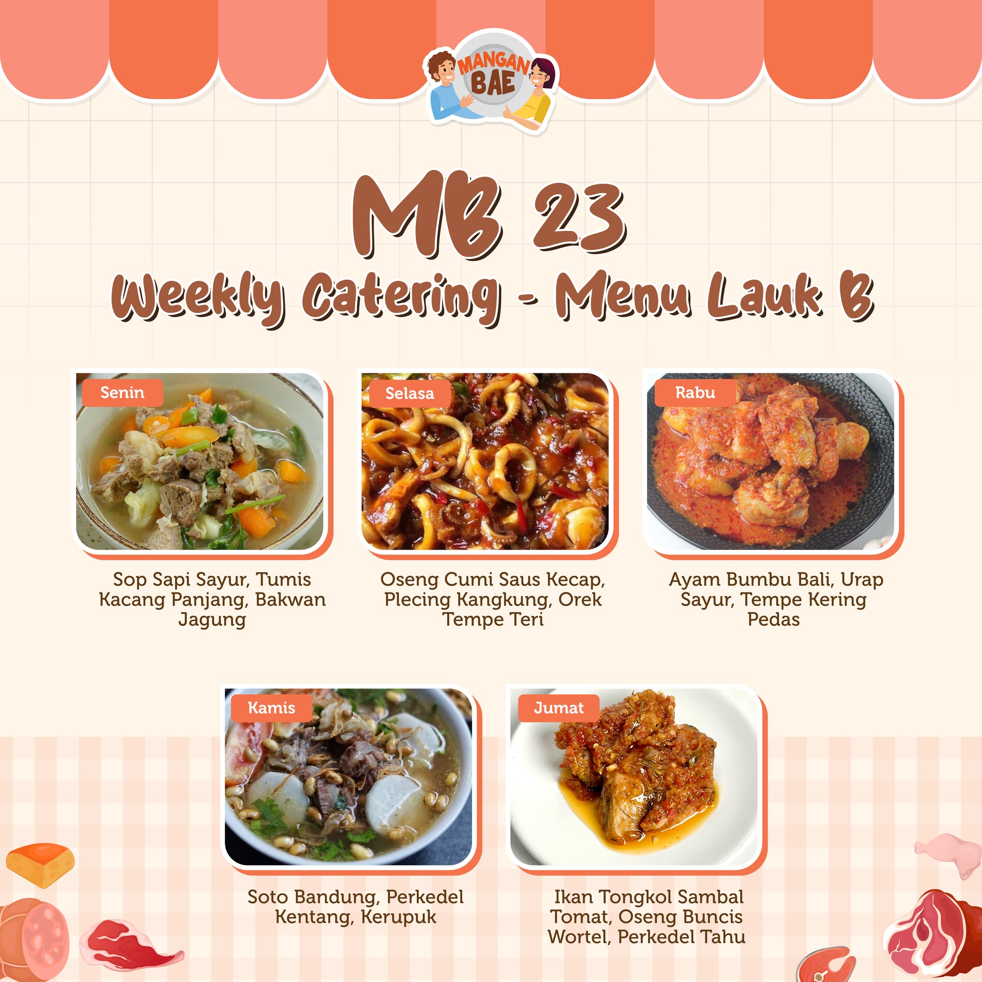 ManganBae Weekly Menu B 23