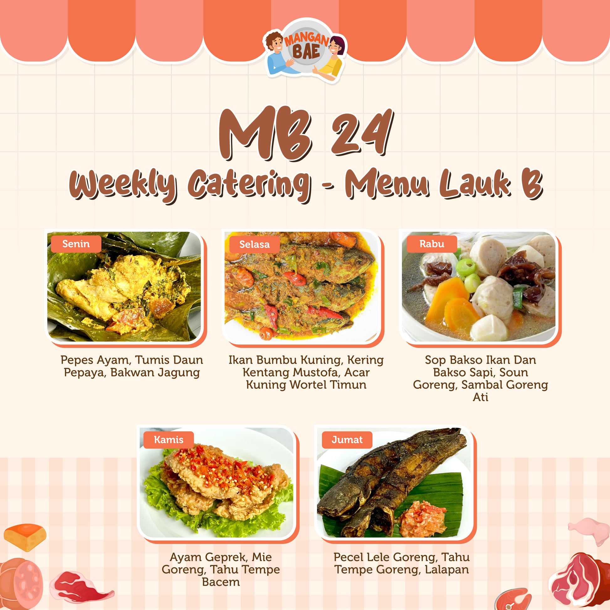 ManganBae Weekly Menu B 24