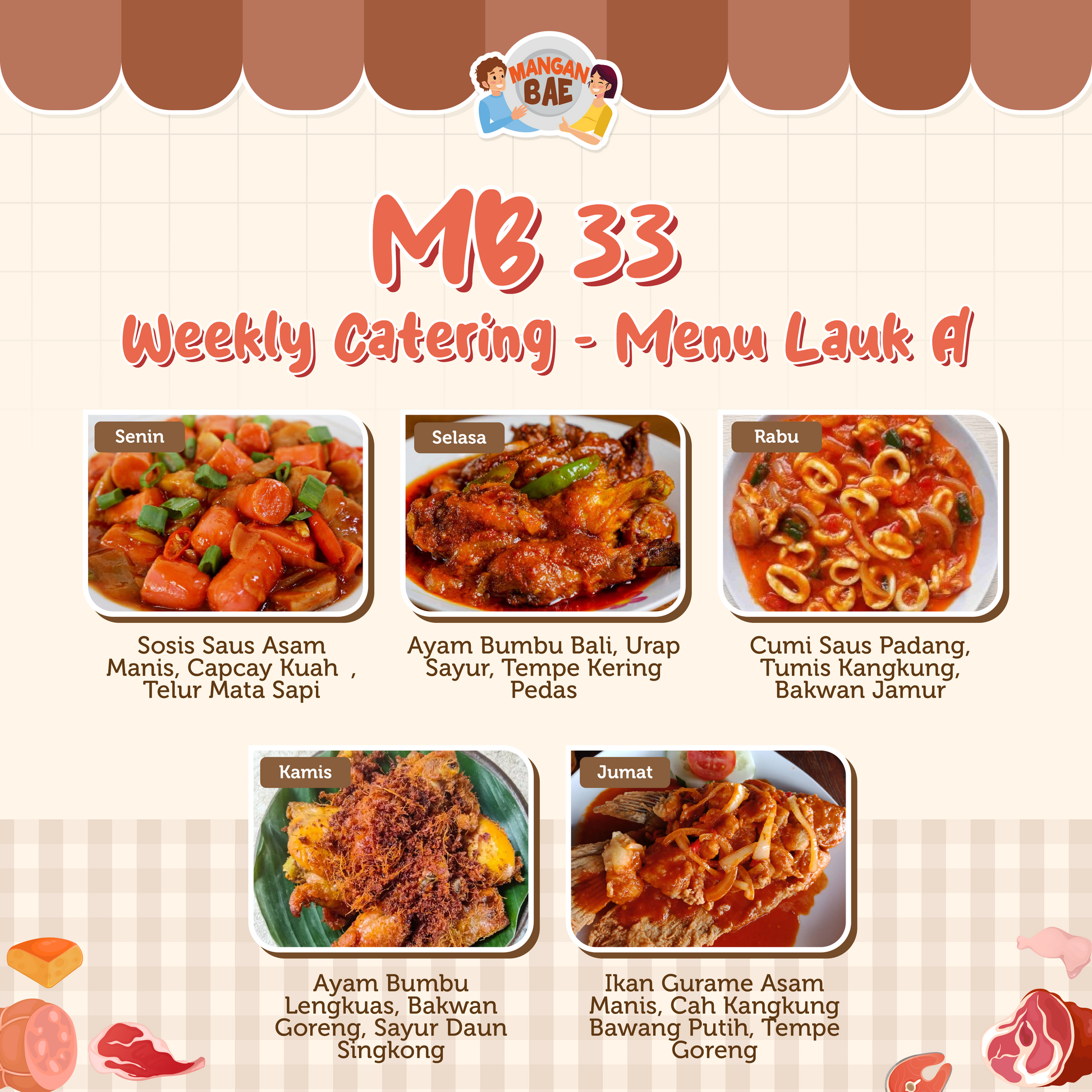 ManganBae Weekly Menu A 33