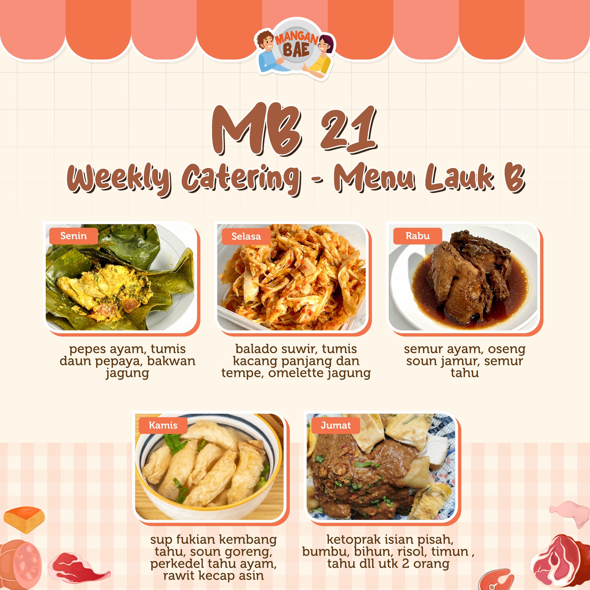 ManganBae Weekly Menu B 21