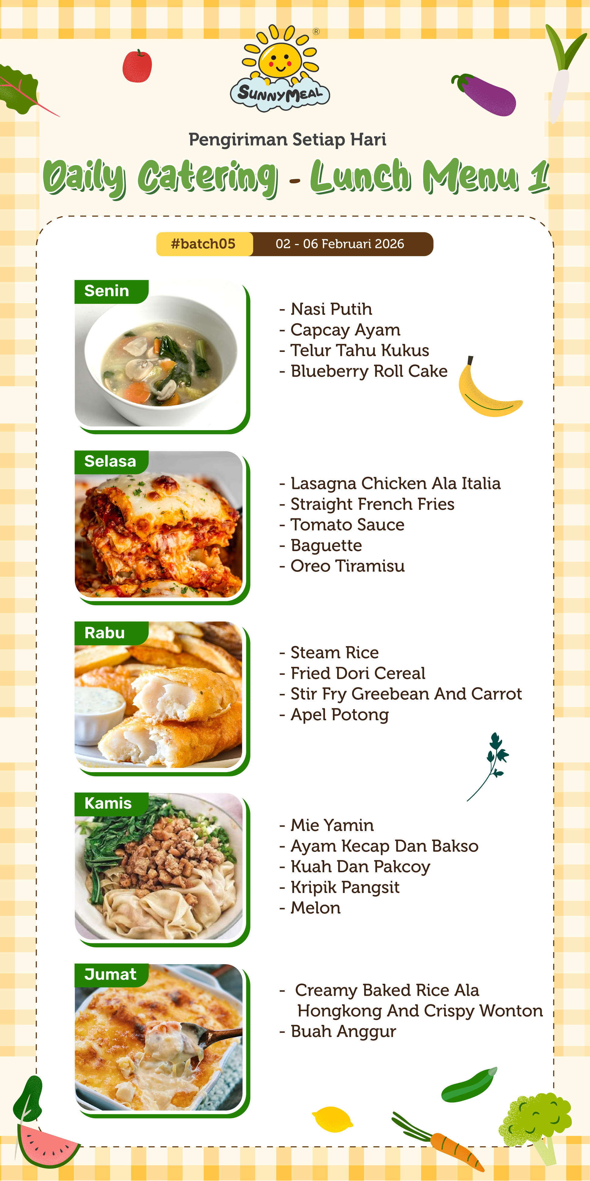 Lunch Weekly 5 Menu 1
