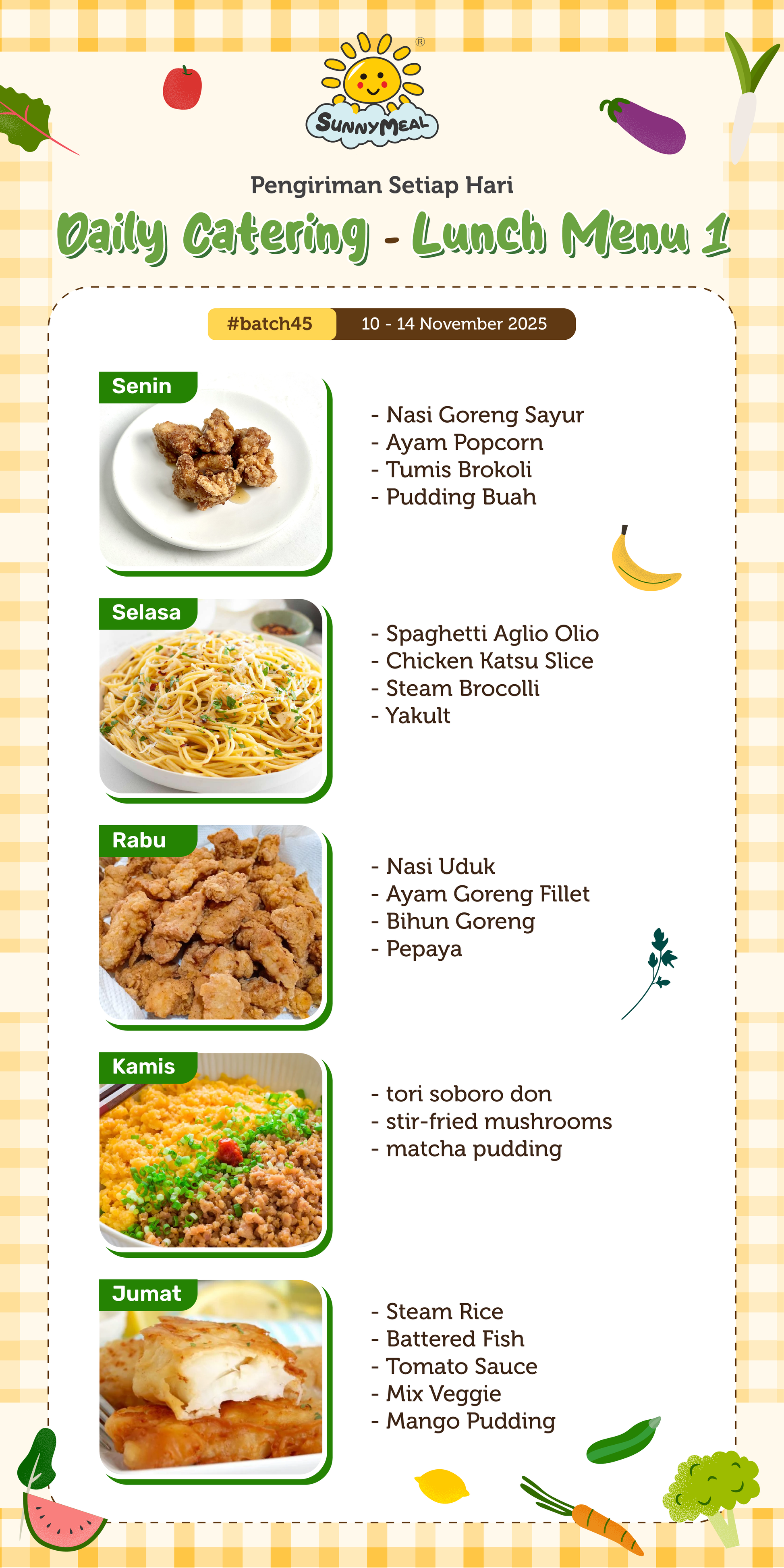 Lunch Weekly 45 Menu 1