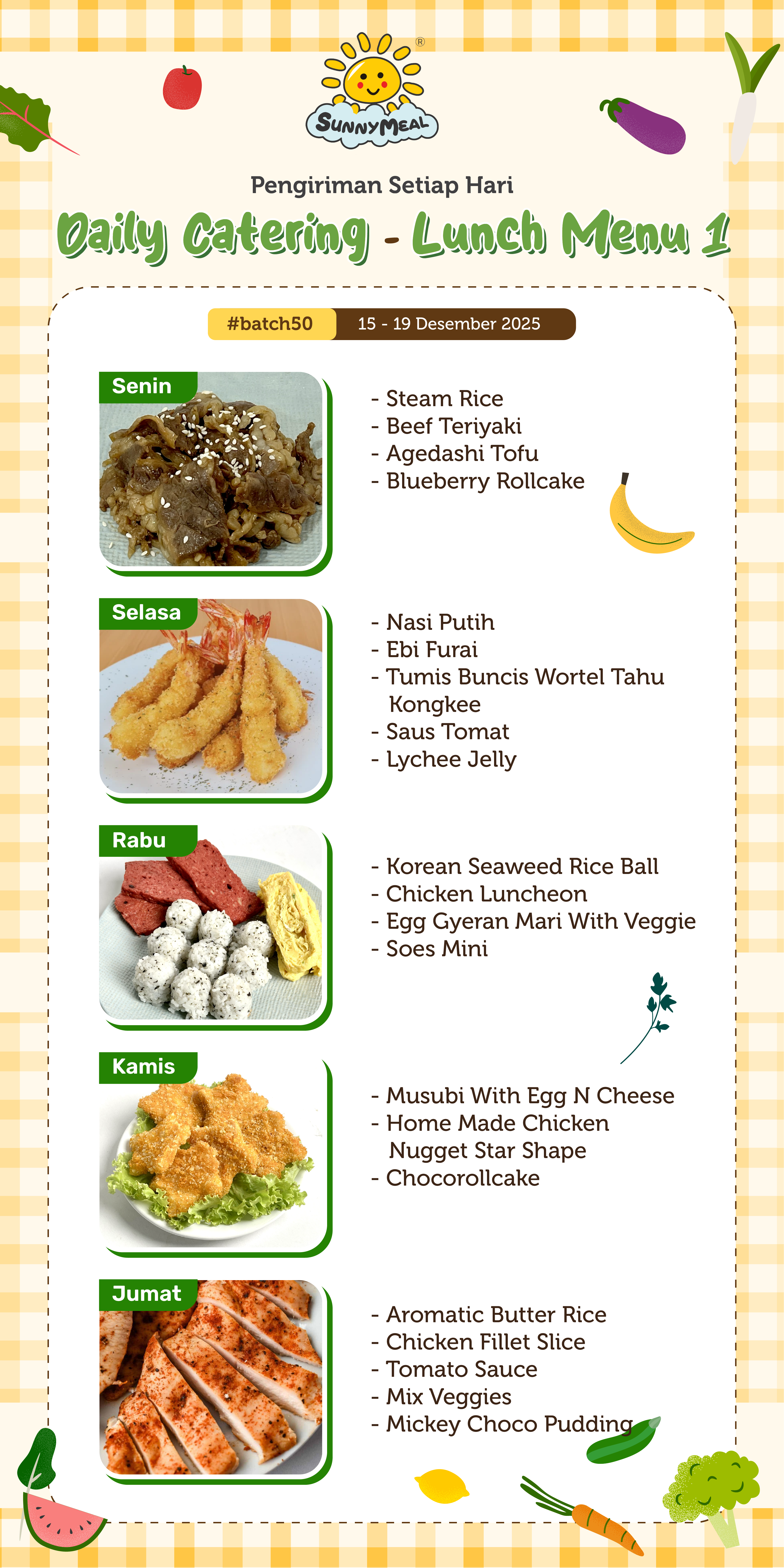 Lunch Weekly 50 Menu 1