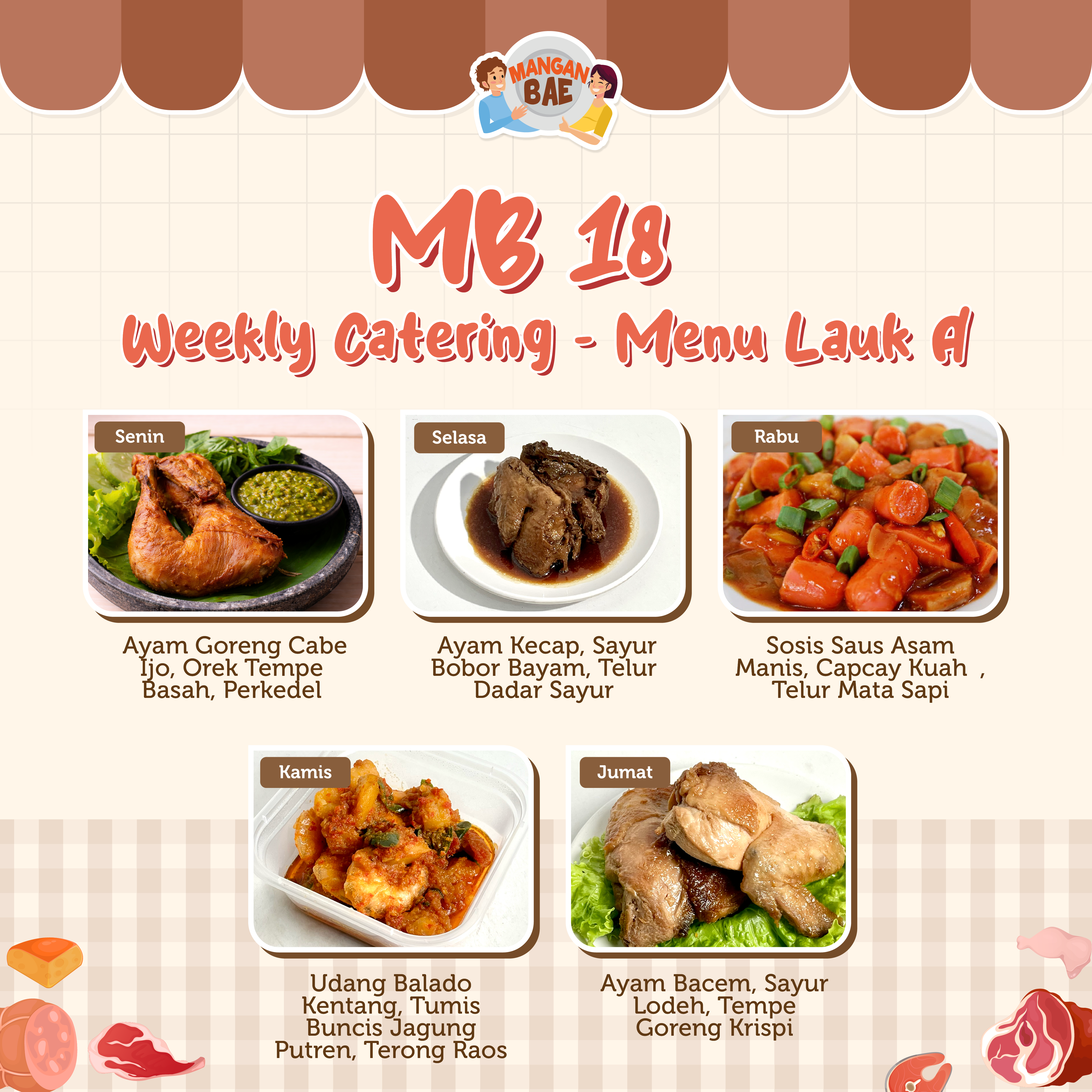 ManganBae Weekly Menu A 18