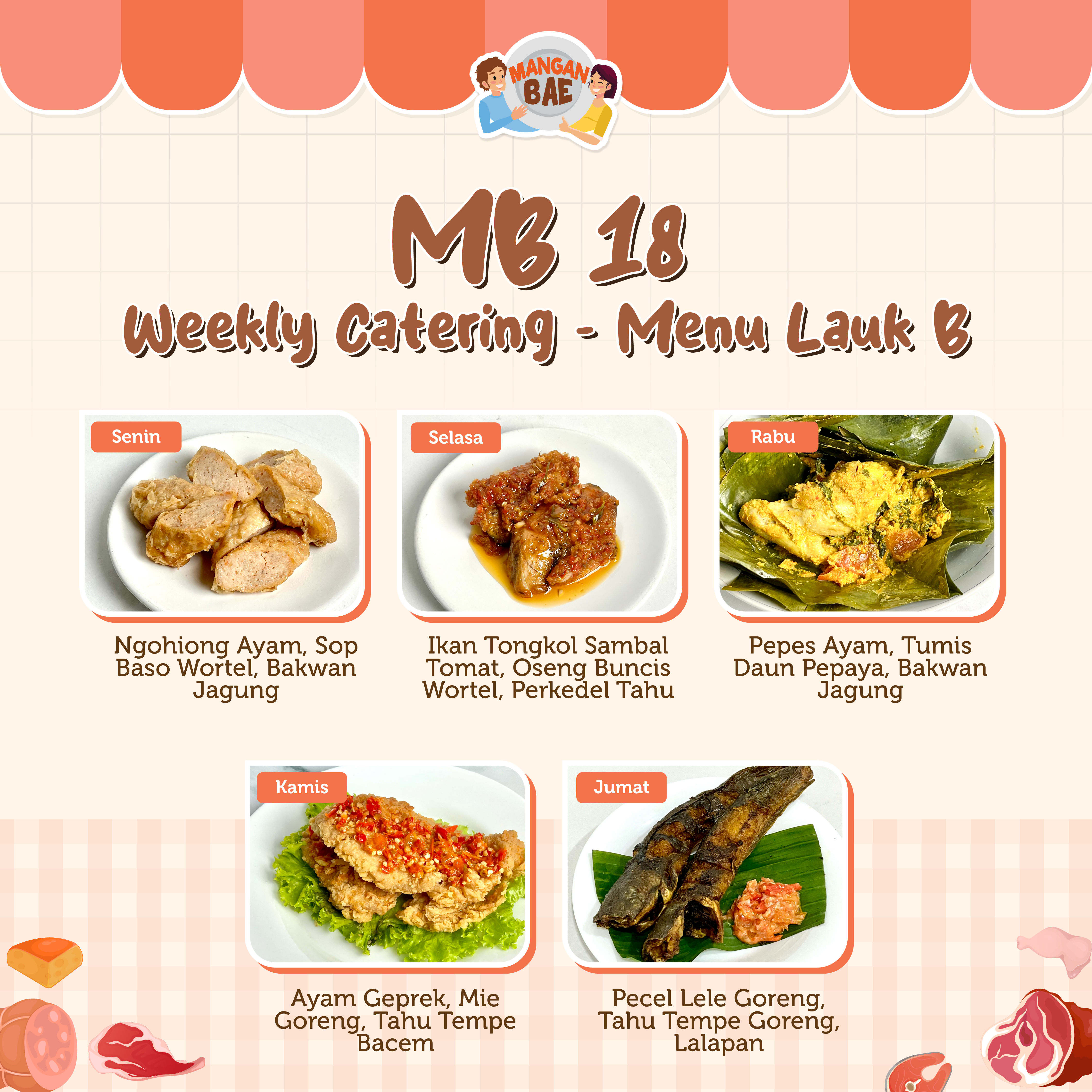 ManganBae Weekly Menu B 18