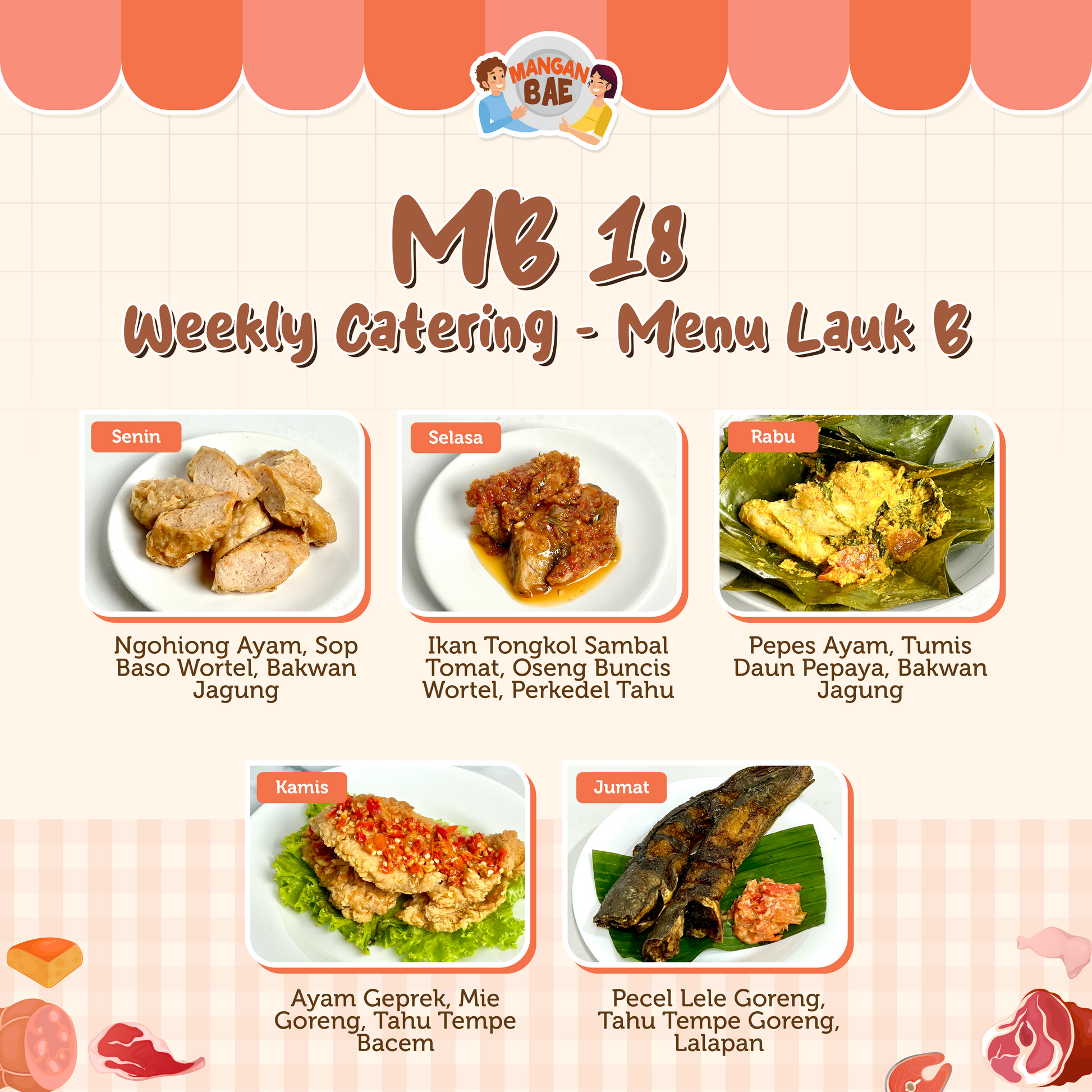 ManganBae Weekly Menu B 18