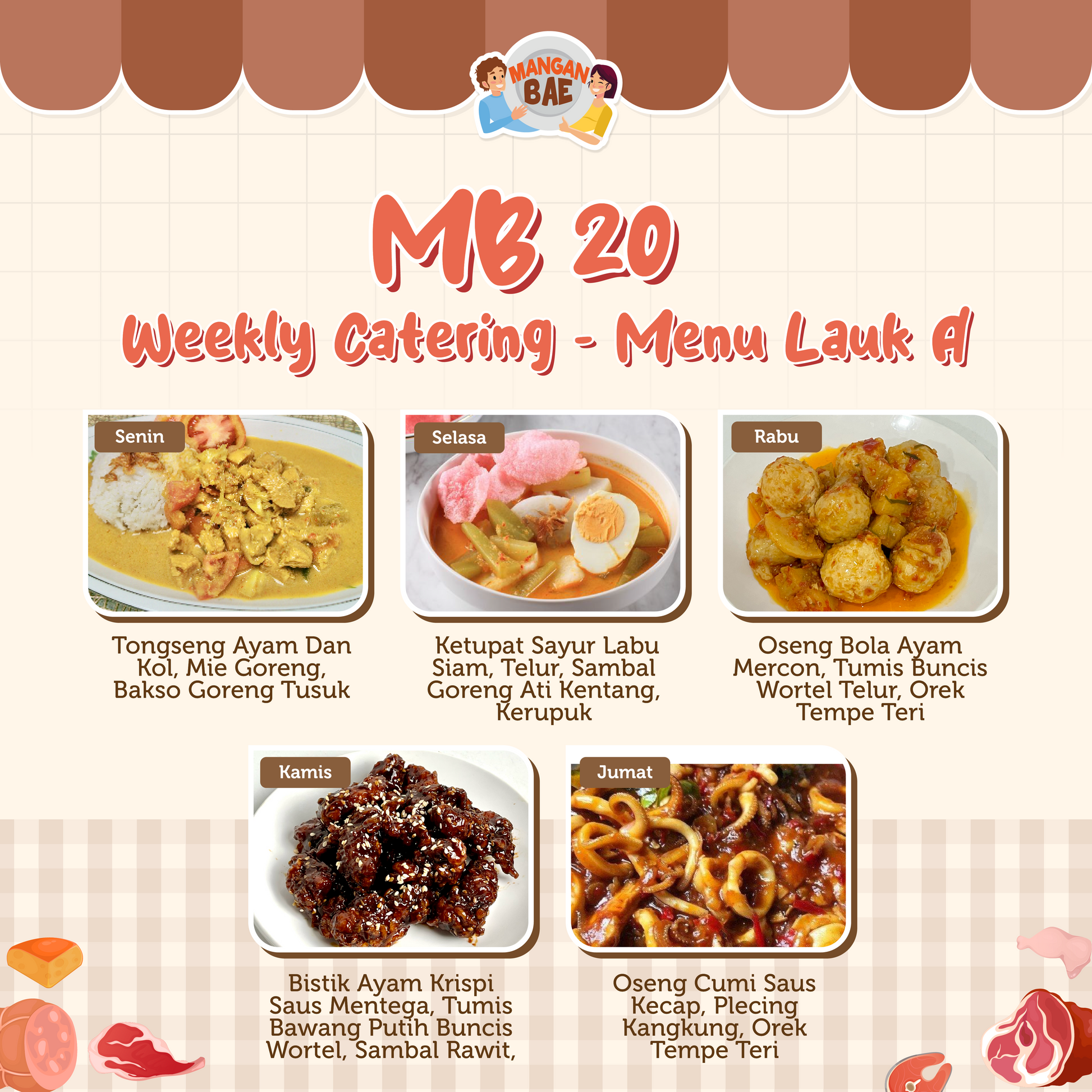 ManganBae Weekly Menu A 20