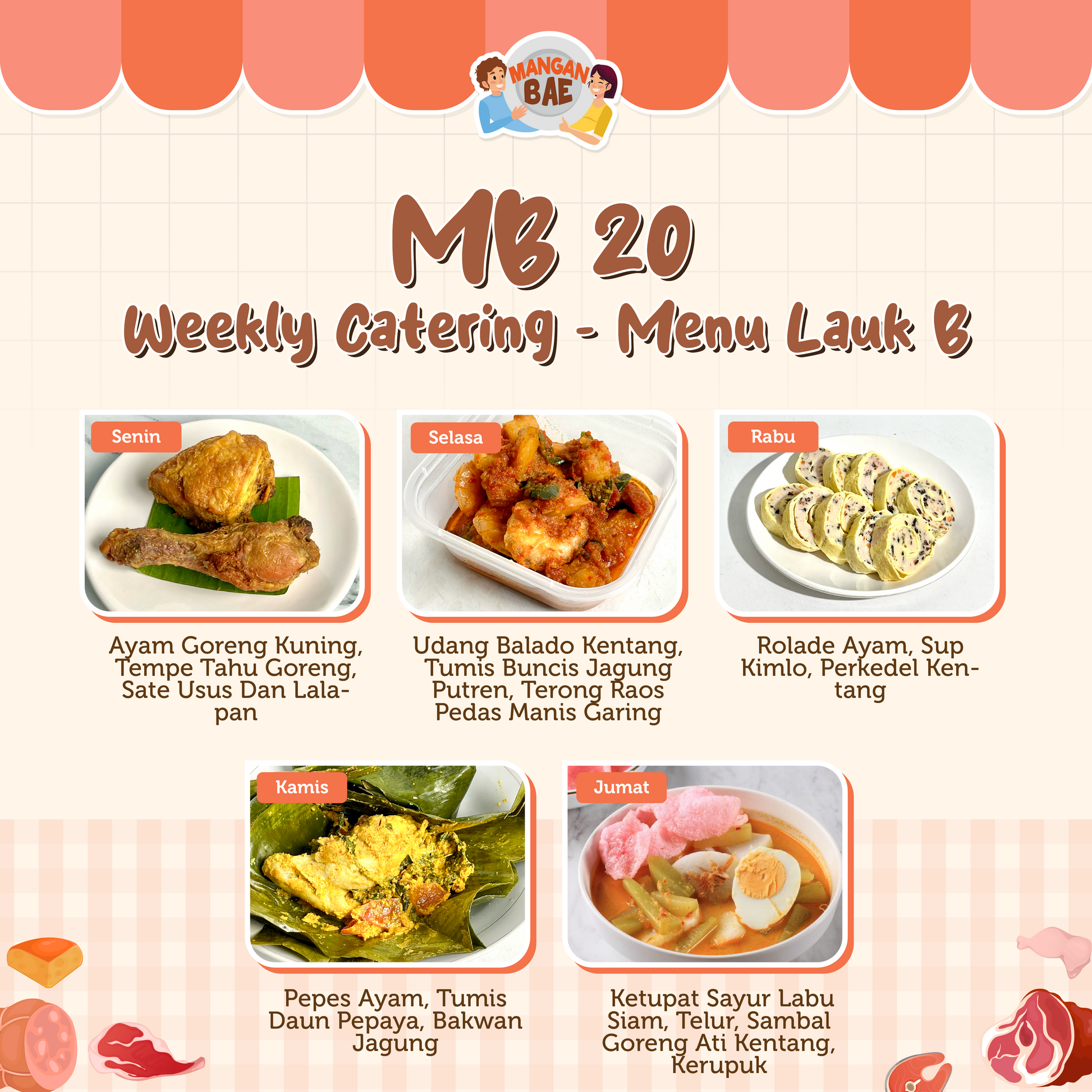ManganBae Weekly Menu B 20