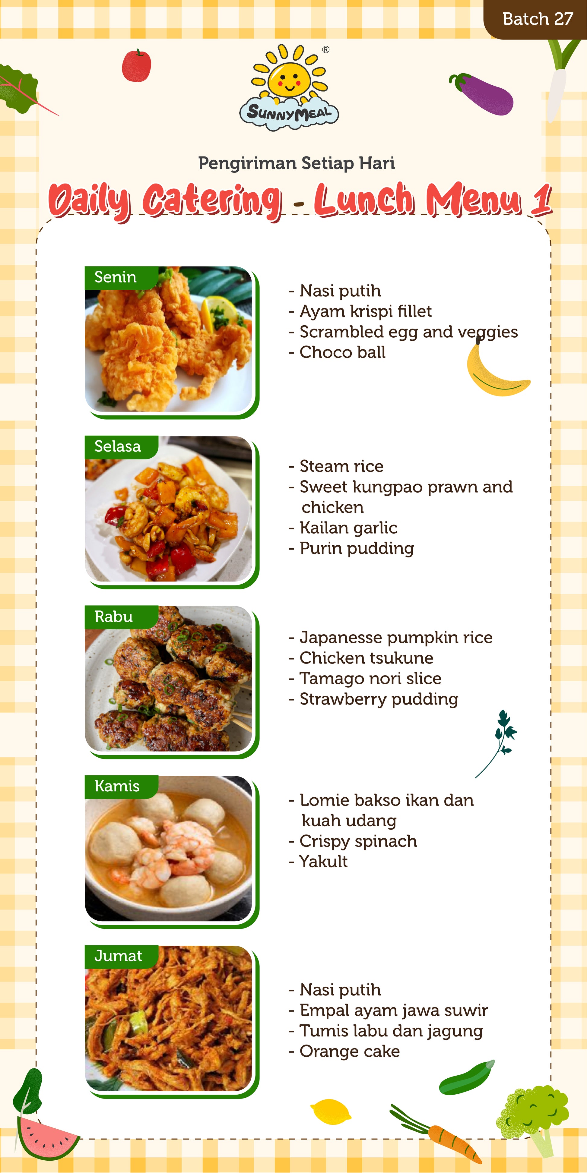 Lunch Weekly 27 Menu 1