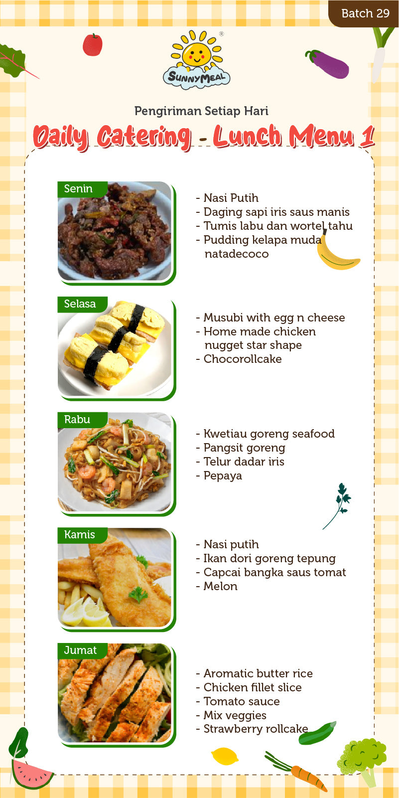 Lunch Weekly 29 Menu 1