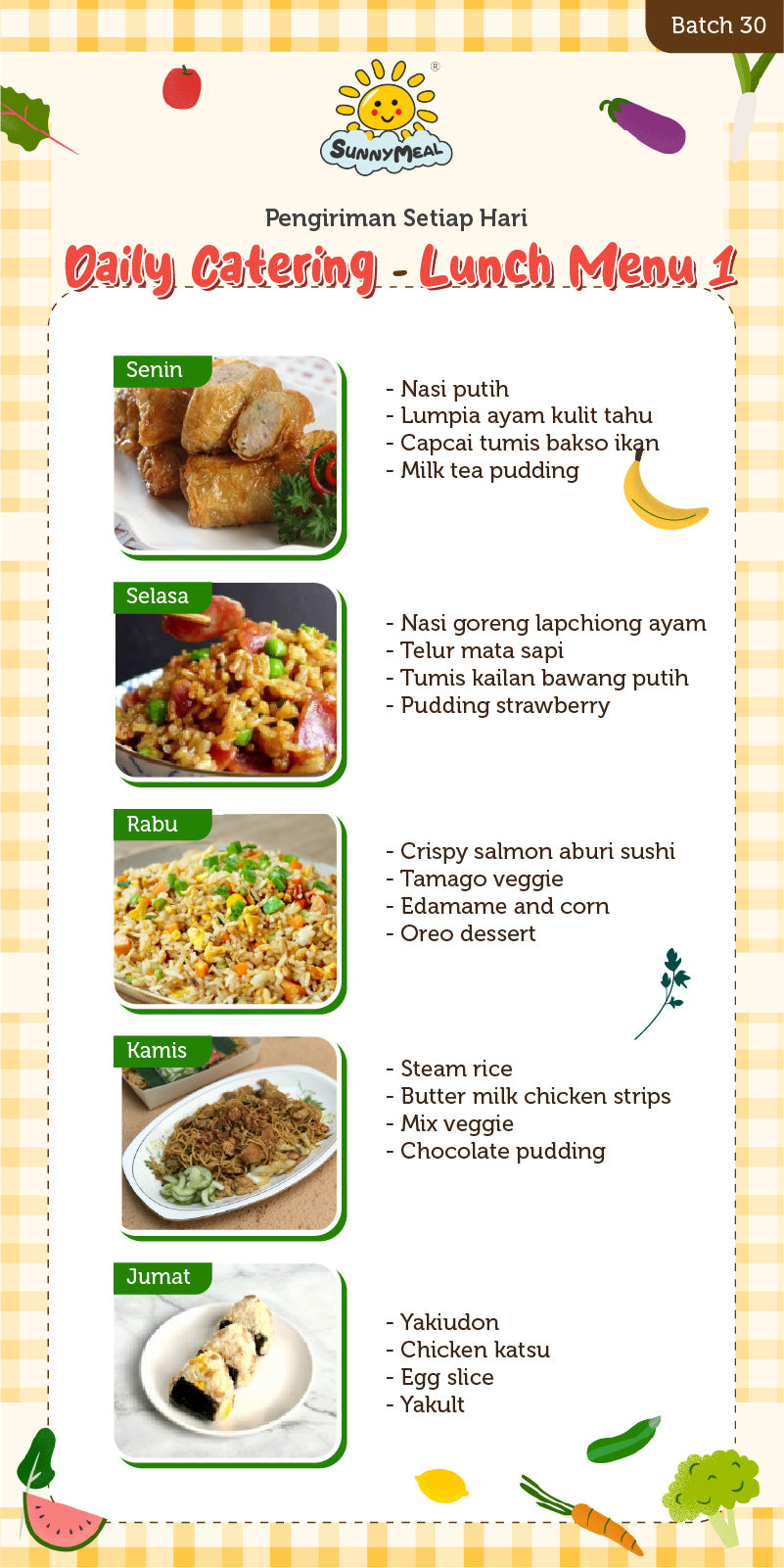 Lunch Weekly 30 Menu 1