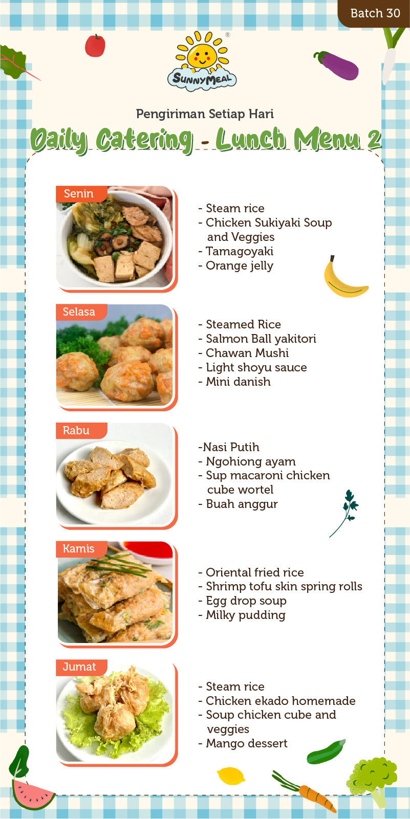 Lunch Weekly 30 Menu 2